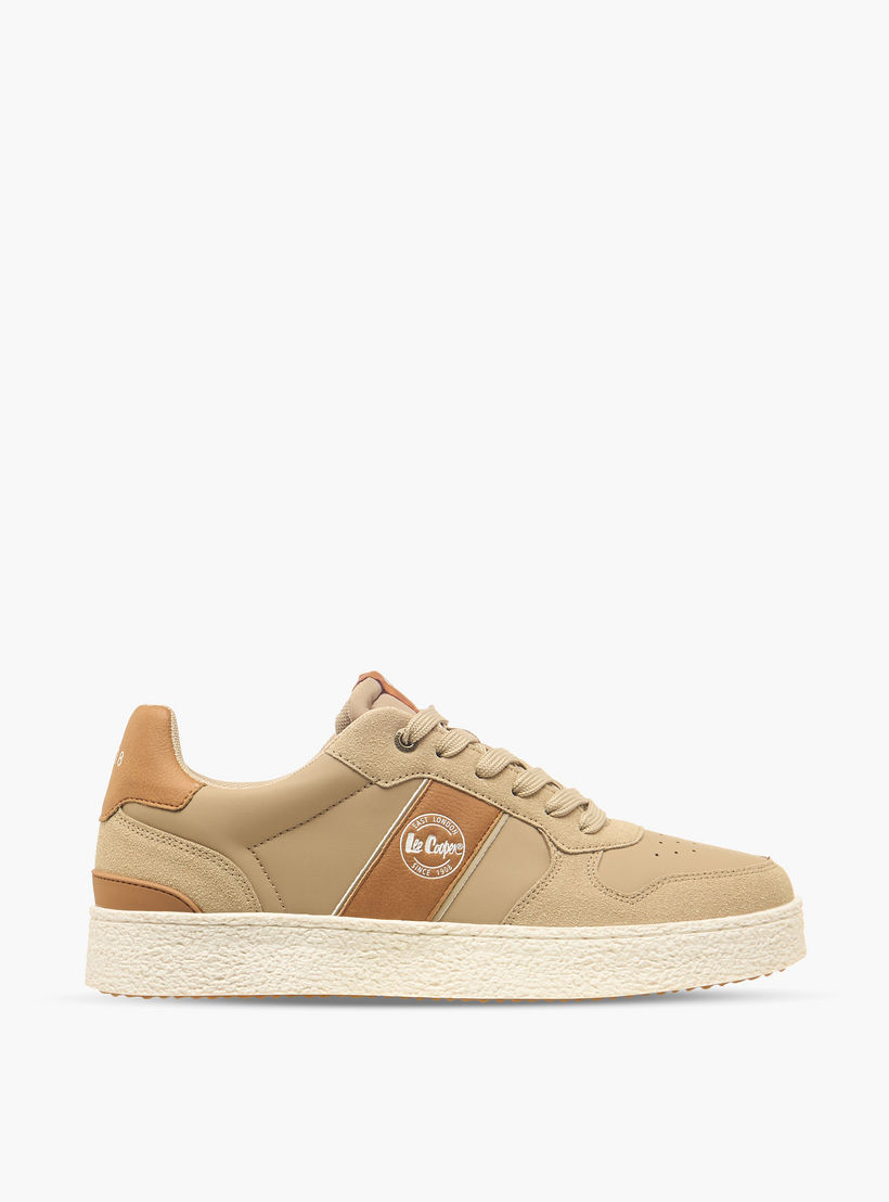 Lee Cooper Men Panelled Lace-Up Sneakers-men-shoes-sneakers-image-3