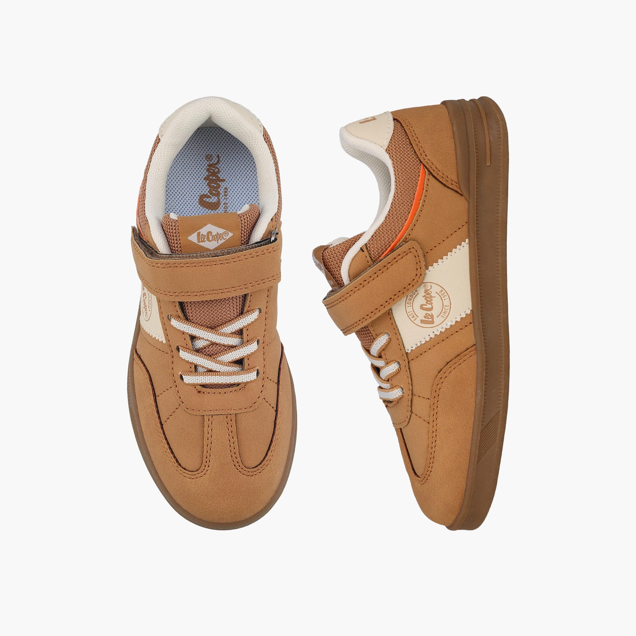 حذاء سنيكرز للكاحل بشريط إغلاق لاصق للأولاد من لي كوبر-boys-shoes-sneakers-image-1