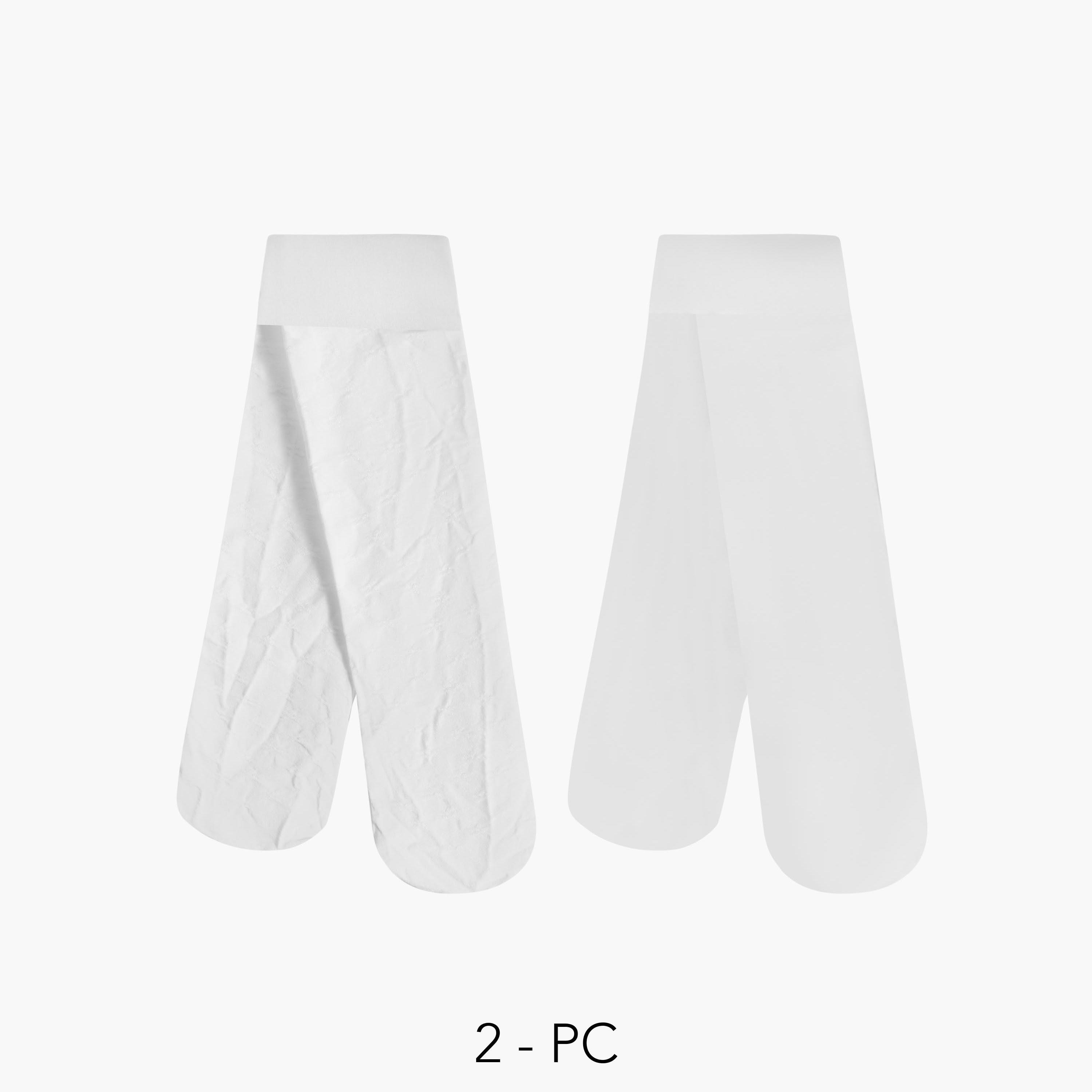 Pack of 2 Barefeet Girls Tights-girls-accessories-socks-image-1