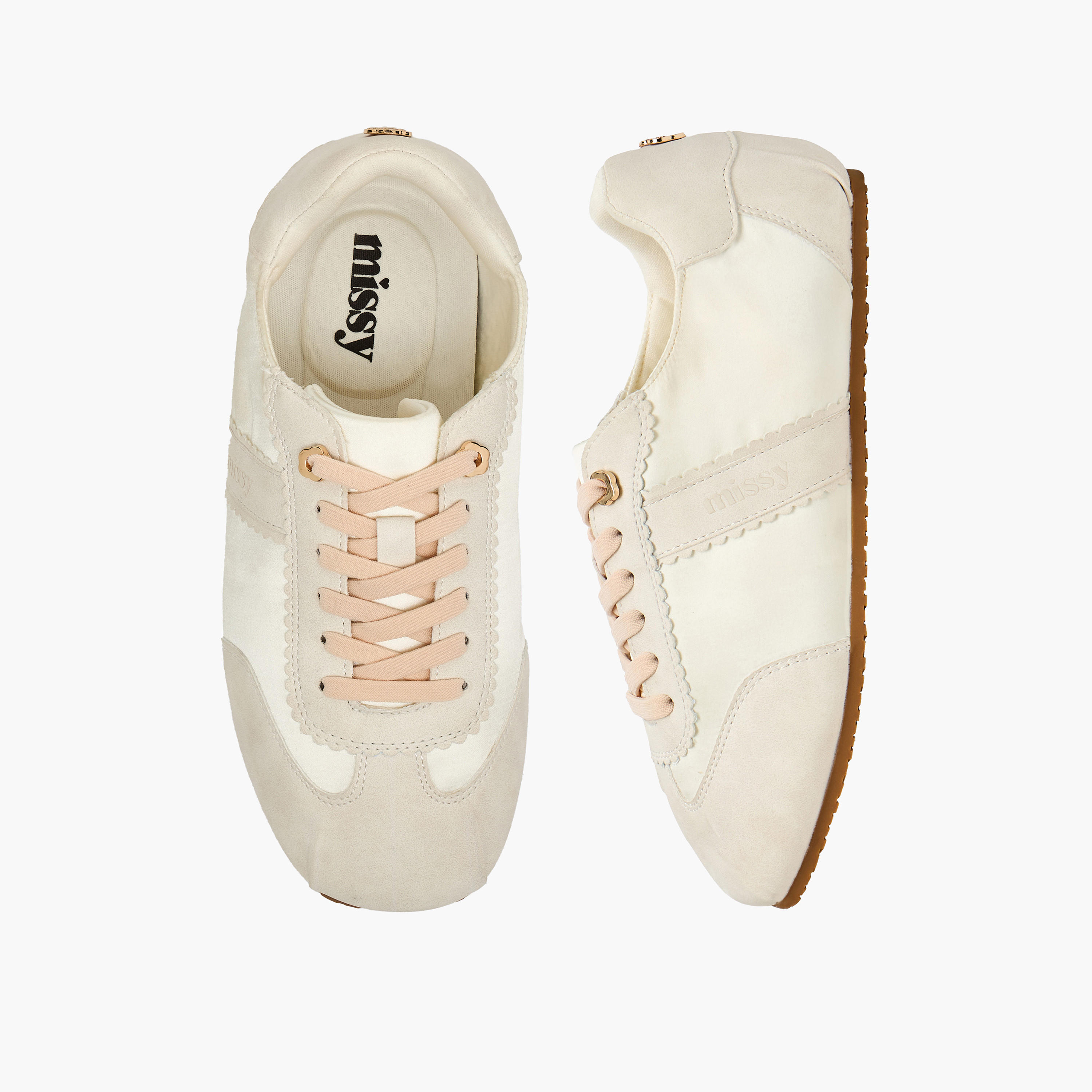 Missy Women Scallop Trim Lace-Up Ankle Sneakers-women-shoes-sneakers-image-1