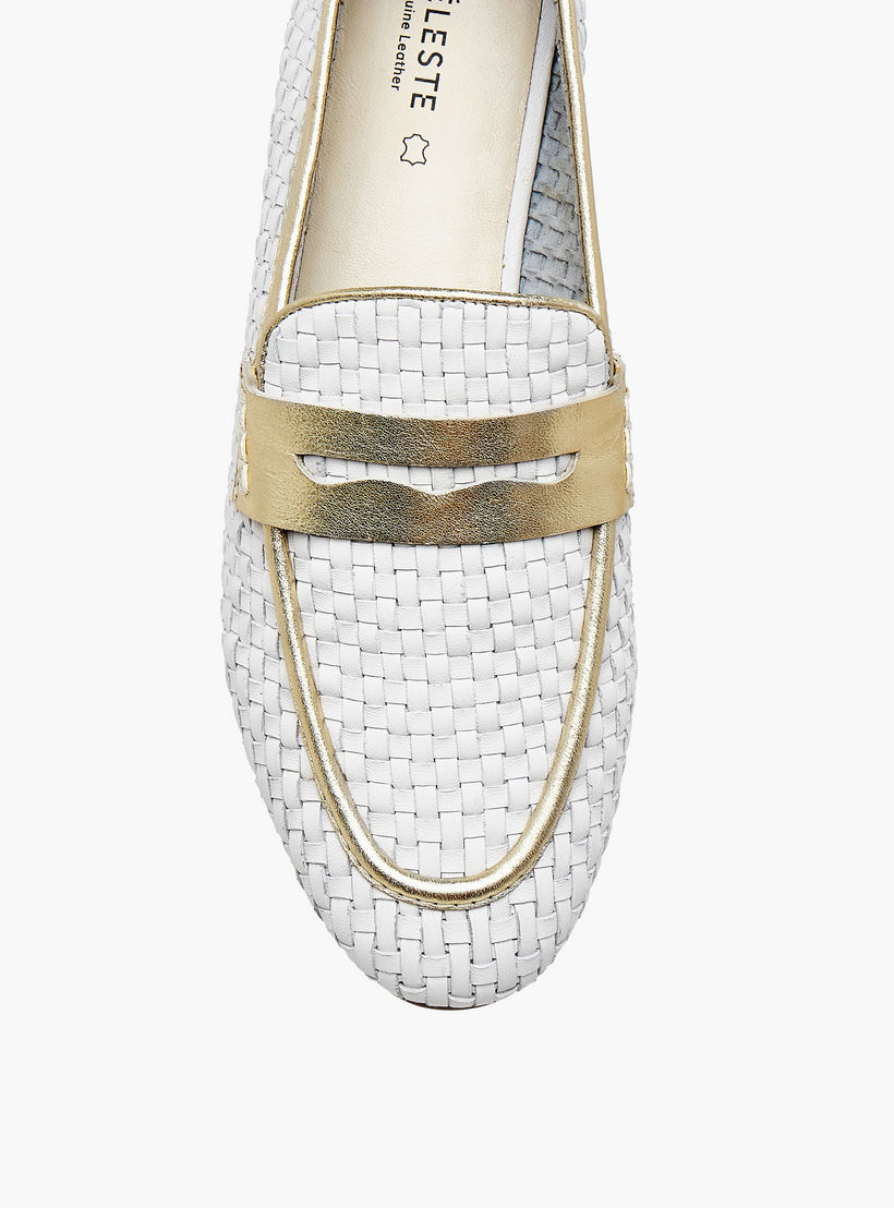 Celeste Women's Textured Slip-On Loafers-women-shoes-flats-loafers-image-4