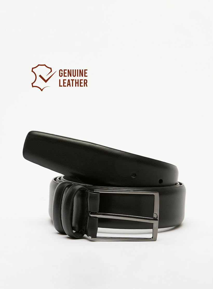 Duchini Solid Waist Belt with Pin Buckle Closure-men-beltsandwallets-belts-image-1