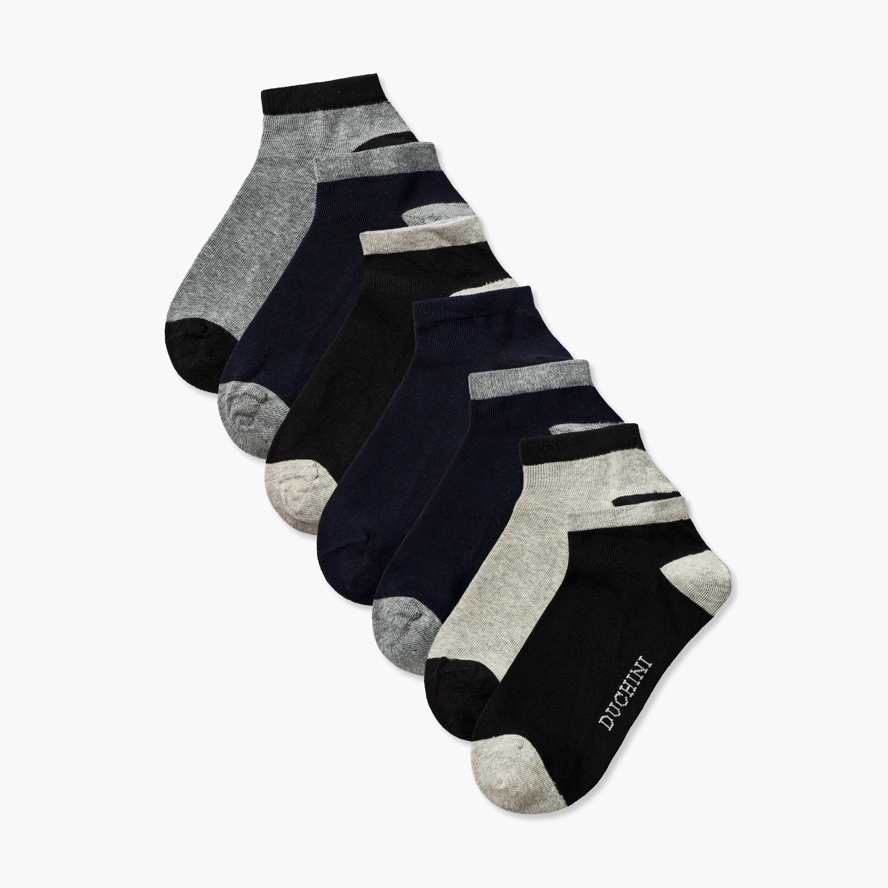 طقم جوارب بطول الكاحل 7 أزواج غير وبريّة من دوتشيني-men-socks-image-1