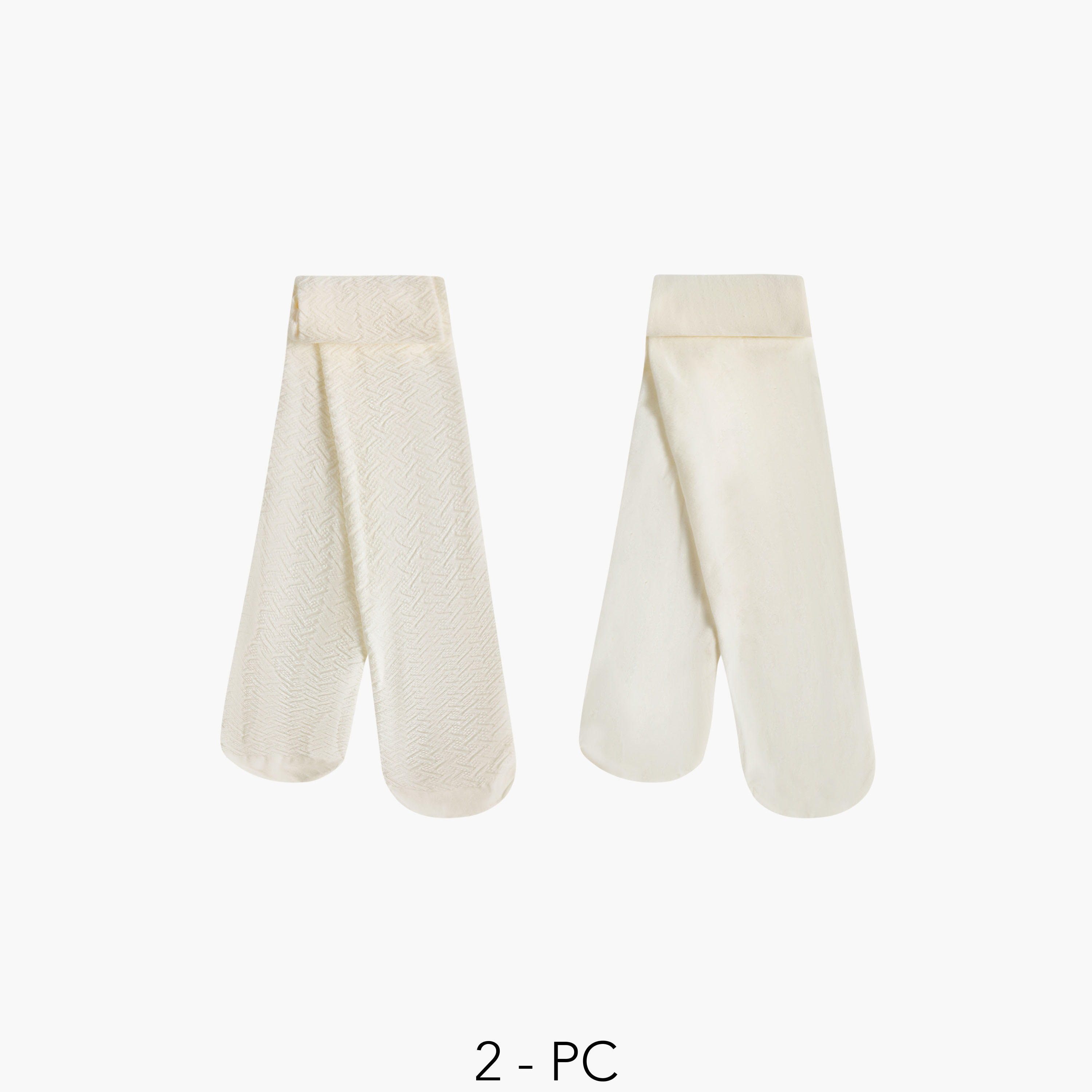 Pack of 2 Celeste Girls Tights with Elasticated Waistband-girls-accessories-socks-image-1
