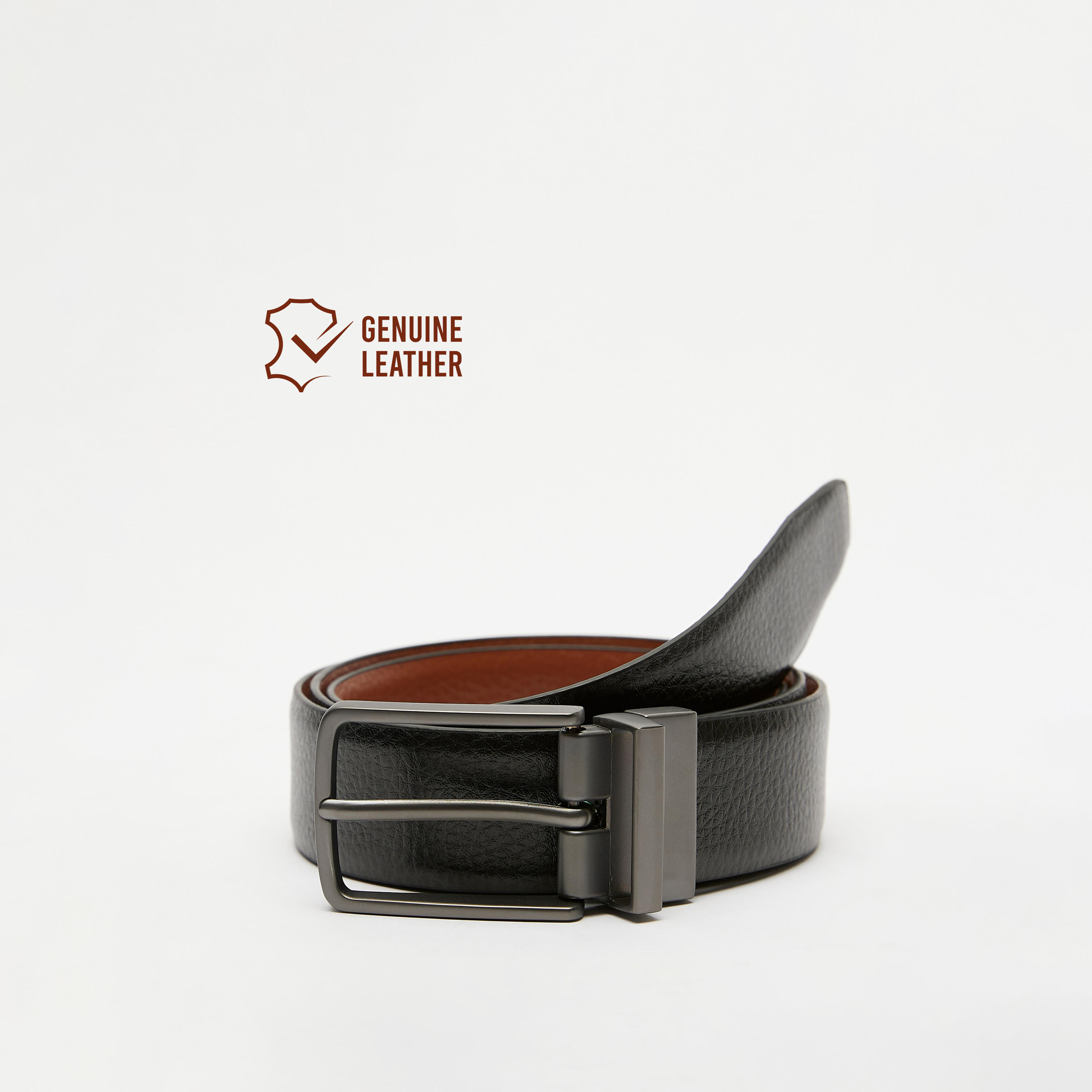 Duchini Solid Waist Belt with Pin Buckle Closure-men-beltsandwallets-belts-image-1