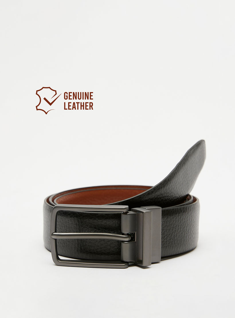 Duchini Solid Waist Belt with Pin Buckle Closure-men-beltsandwallets-belts-image-1