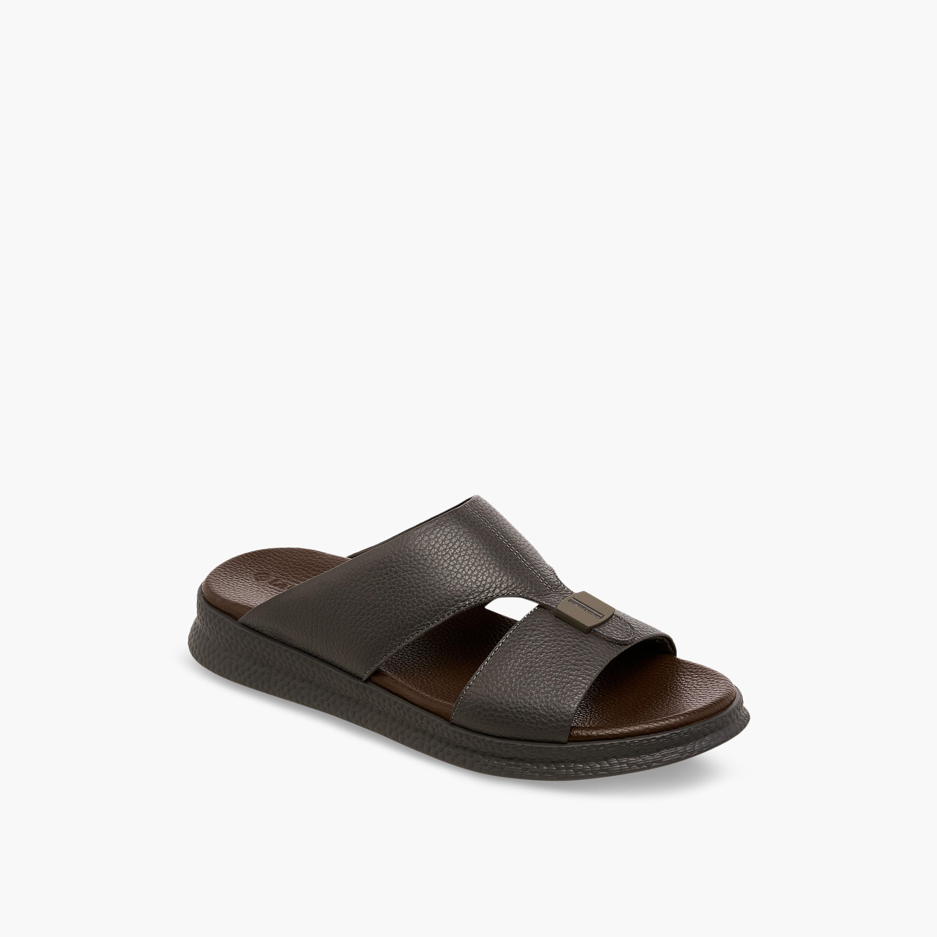 Le Confort Men Leather Slip-On Arabic Sandals-men-shoes-sandals-image-2