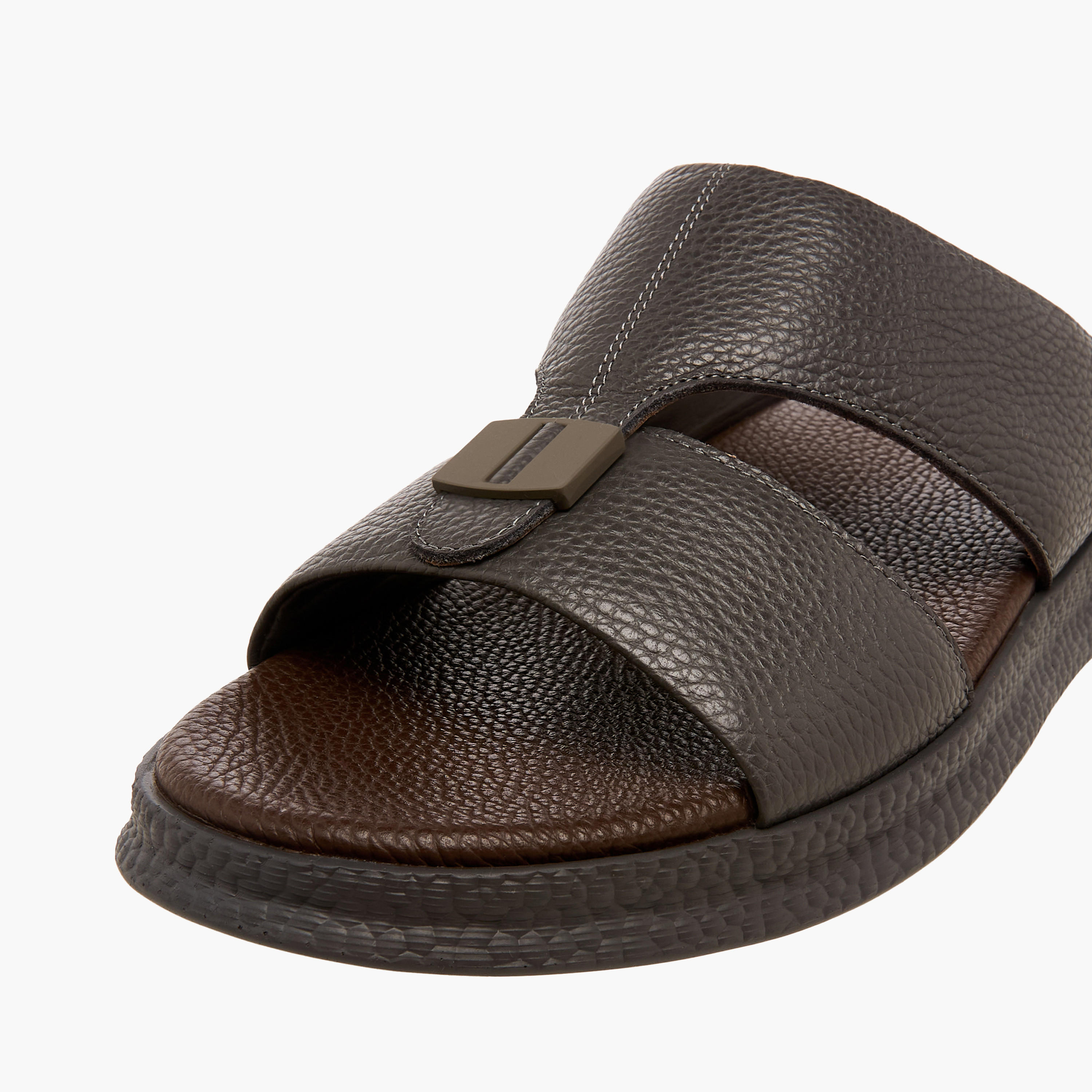 Le Confort Men Leather Slip-On Arabic Sandals-men-shoes-sandals-image-4