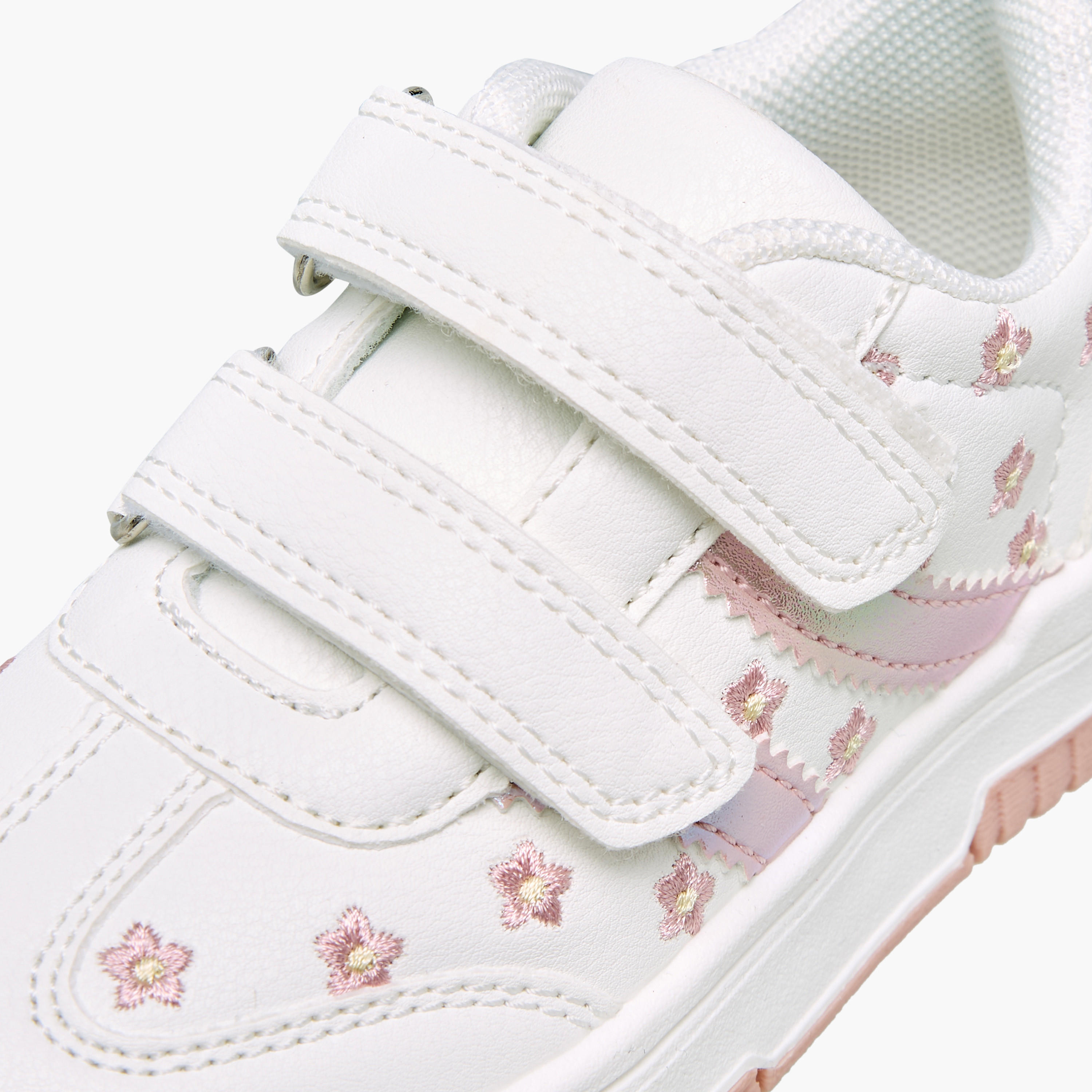 حذاء سنيكرز طول الكاحل بشريط إغلاق لاصق للبنات من جونيورز-girls-shoes-sneakers-image-4