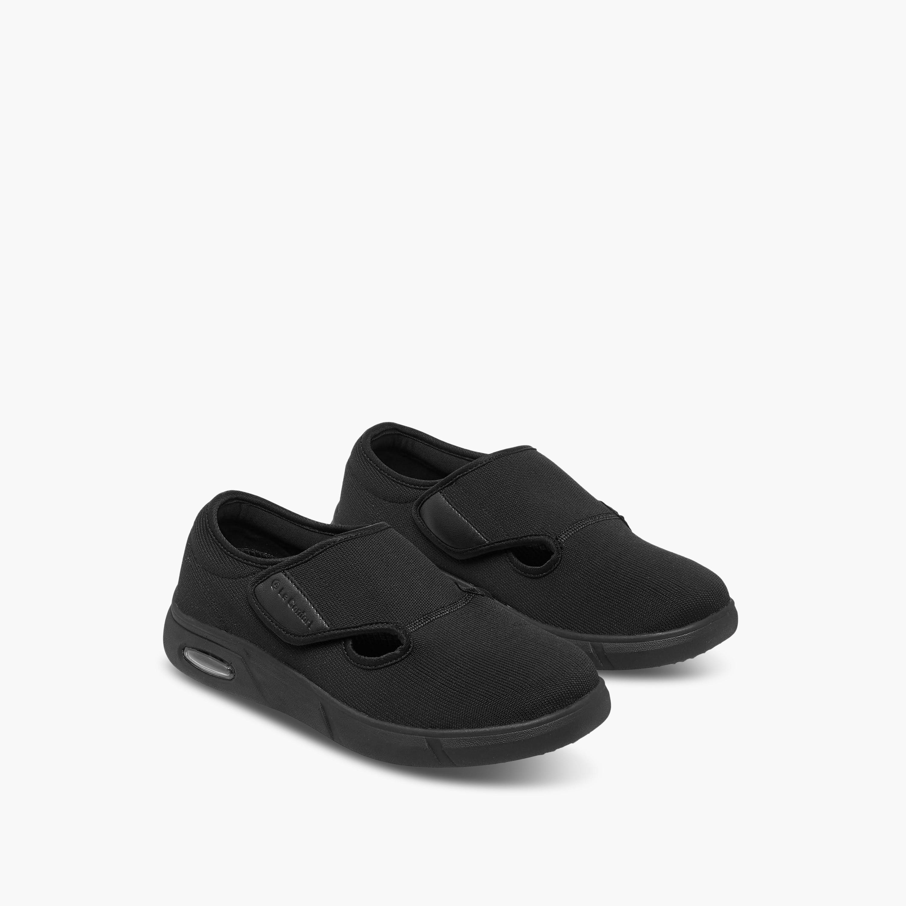 حذاء مريح لمرضى السكري بشريط إغلاق لاصق للنساء من لو كونفورت-women-shoes-flats-loafers-image-1