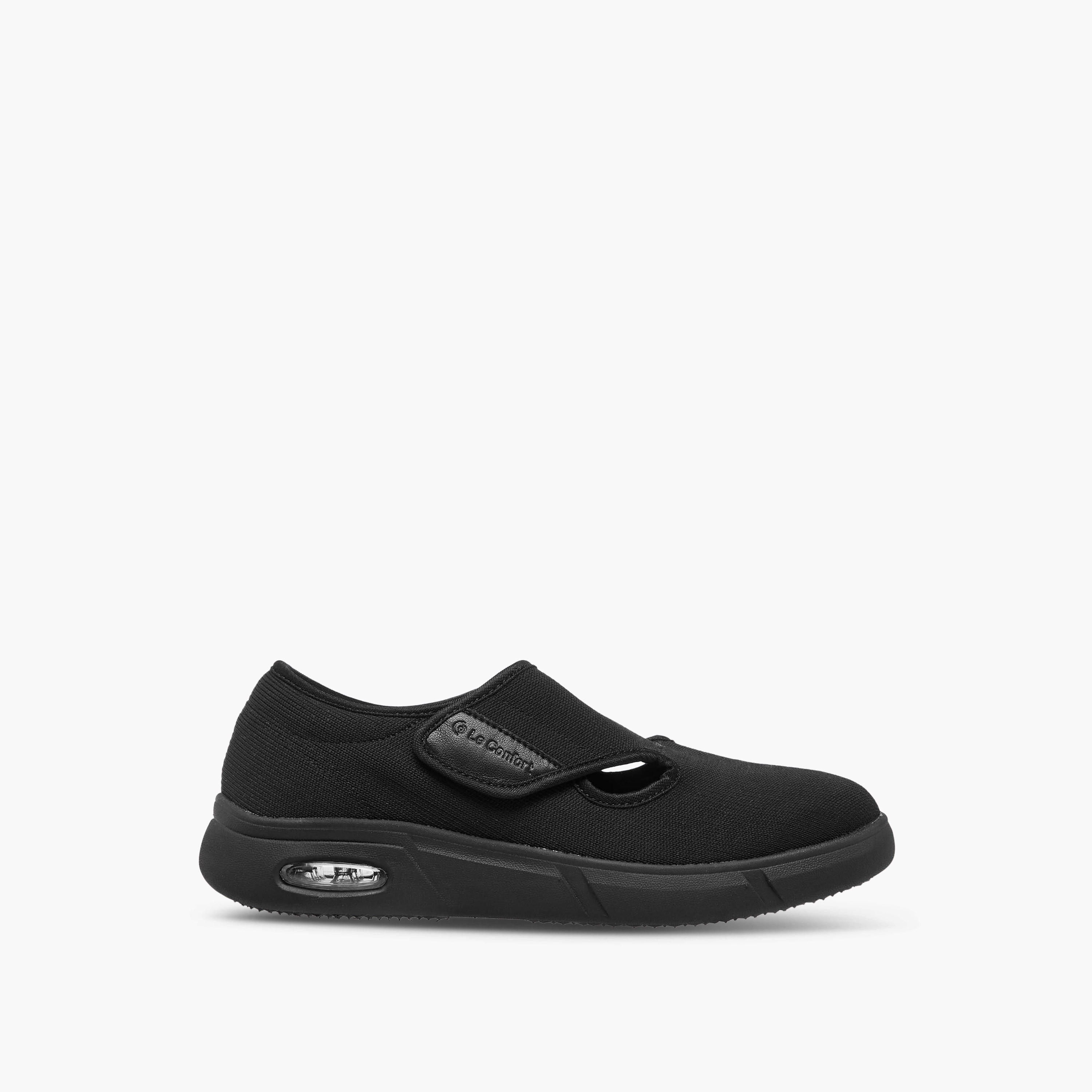 حذاء مريح لمرضى السكري بشريط إغلاق لاصق للنساء من لو كونفورت-women-shoes-flats-loafers-image-3