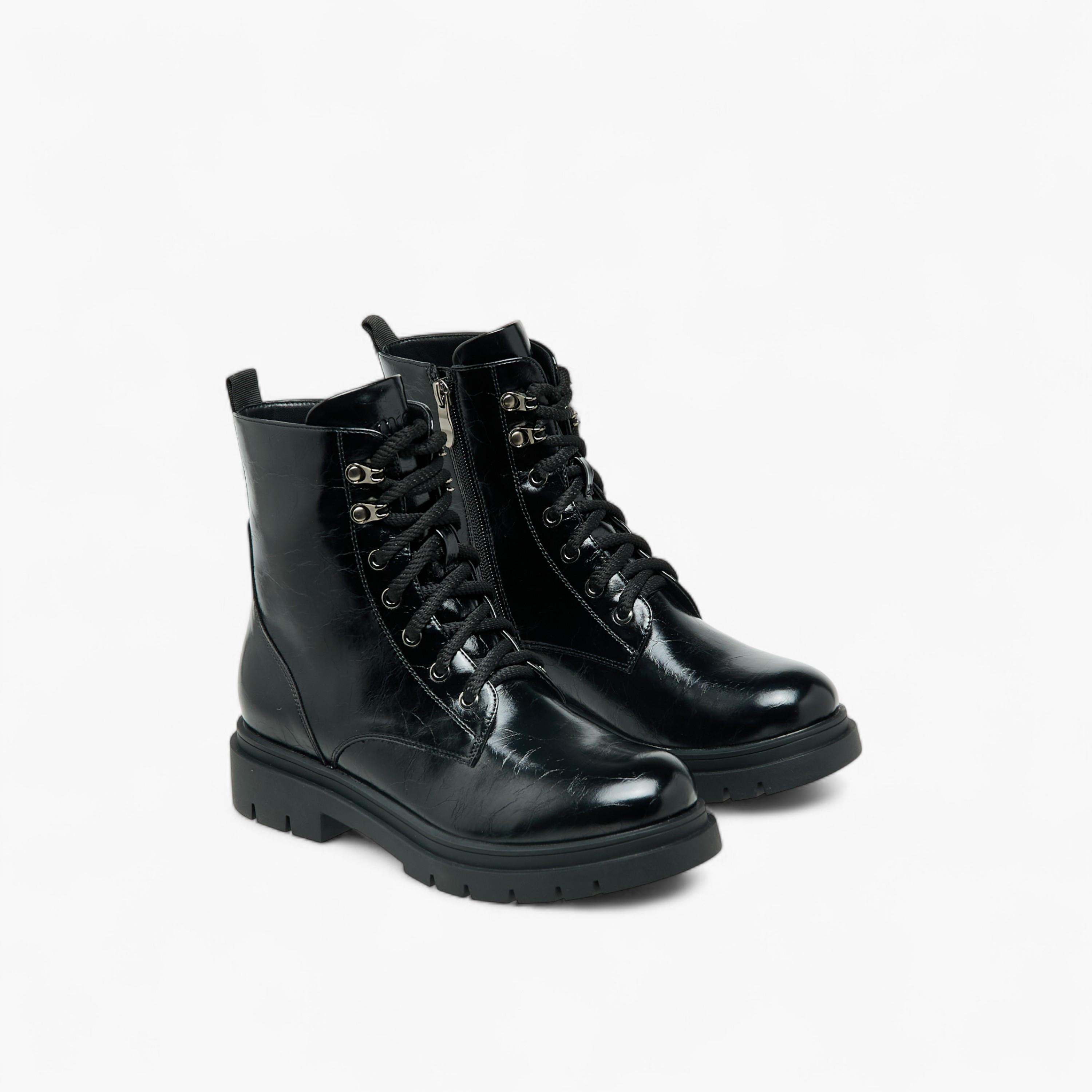 بوت بطول الكاحل وسحاب إغلاق للنساء من ميسي-women-shoes-boots-image-1