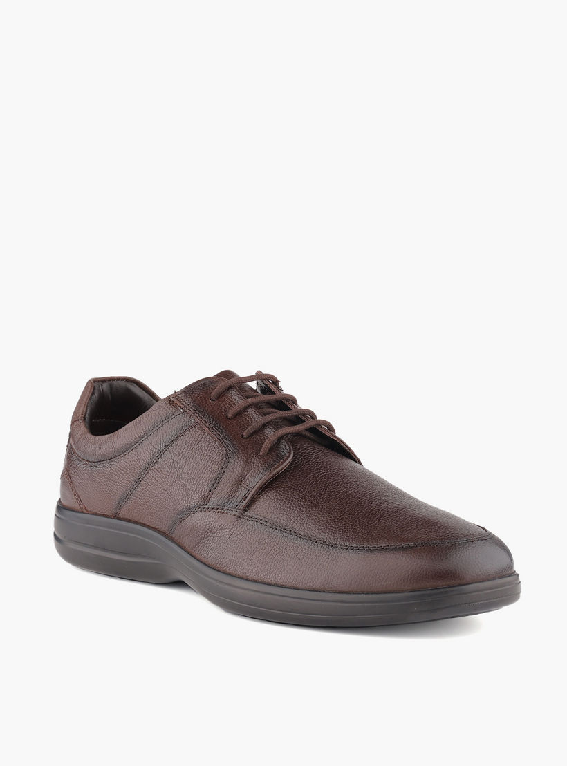 حذاء ديربي جلد طبيعي برباط للرجال من لو كونفور-men-shoes-formalshoes-image-2
