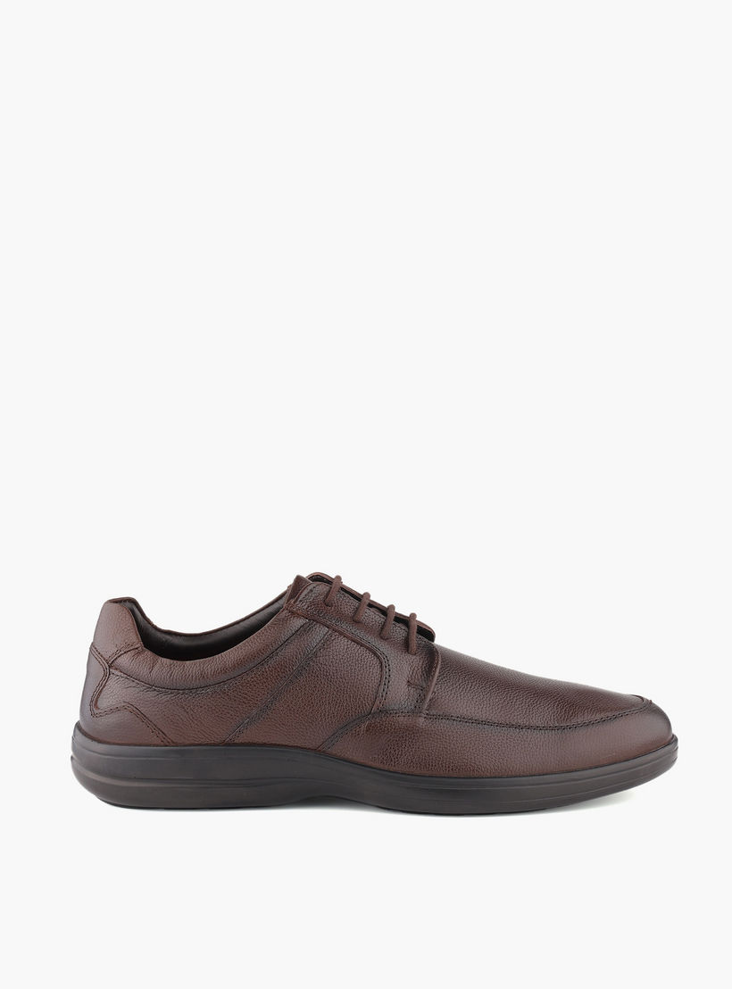 حذاء ديربي جلد طبيعي برباط للرجال من لو كونفور-men-shoes-formalshoes-image-3