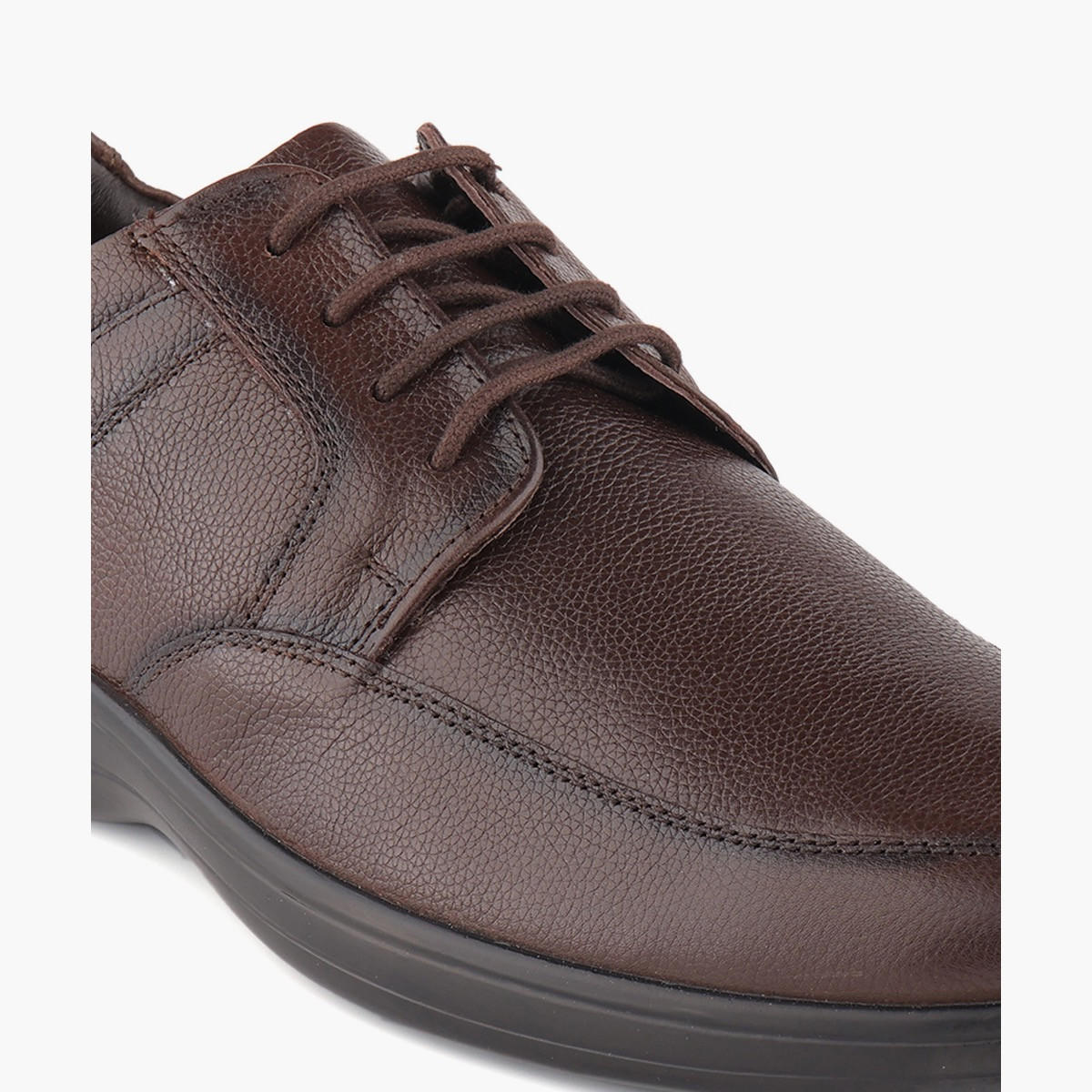 حذاء ديربي جلد طبيعي برباط للرجال من لو كونفور-men-shoes-formalshoes-image-4