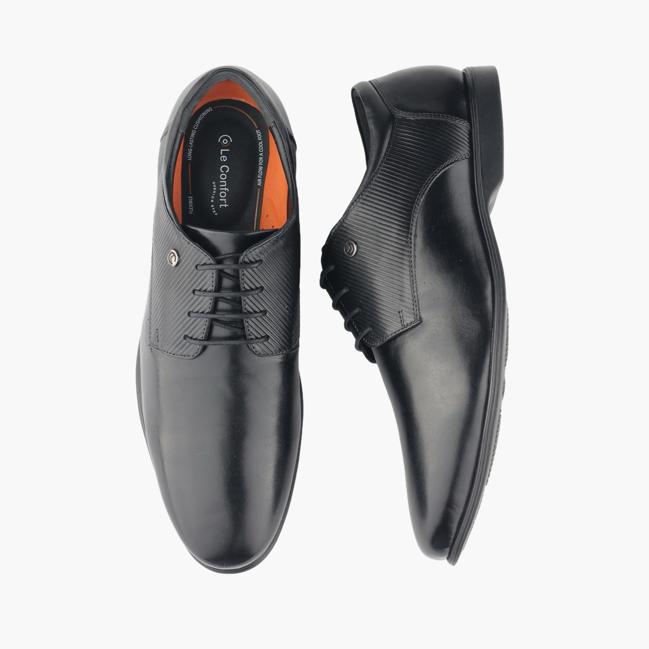حذاء ديربي جلد طبيعي برباط للرجال من لو كونفور-men-shoes-formalshoes-image-1