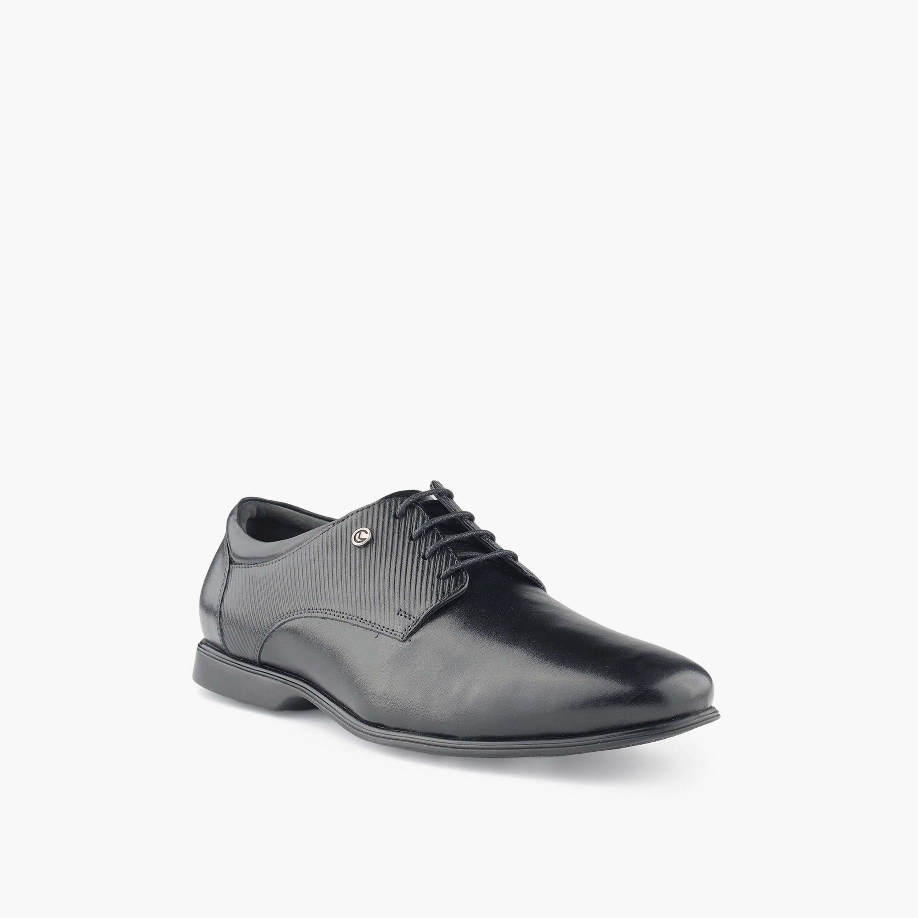 حذاء ديربي جلد طبيعي برباط للرجال من لو كونفور-men-shoes-formalshoes-image-2
