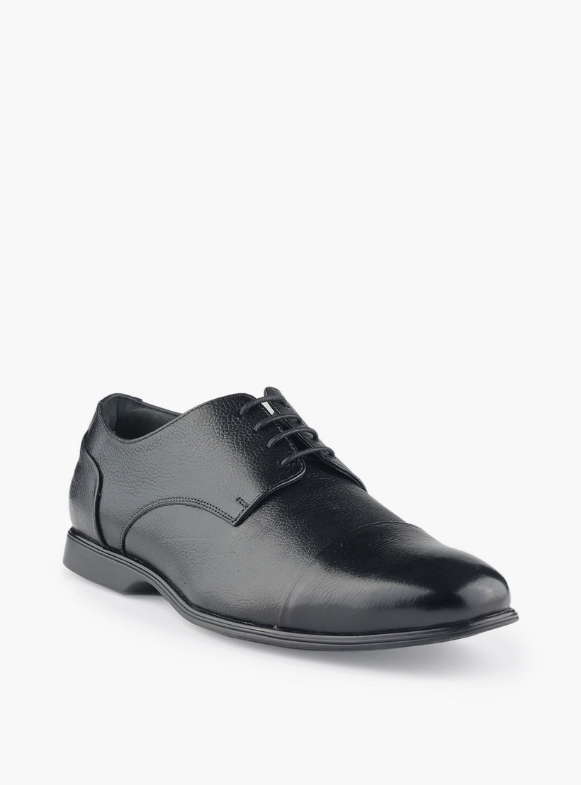 حذاء ديربي جلد طبيعي برباط للرجال من لو كونفور-men-shoes-formalshoes-image-2