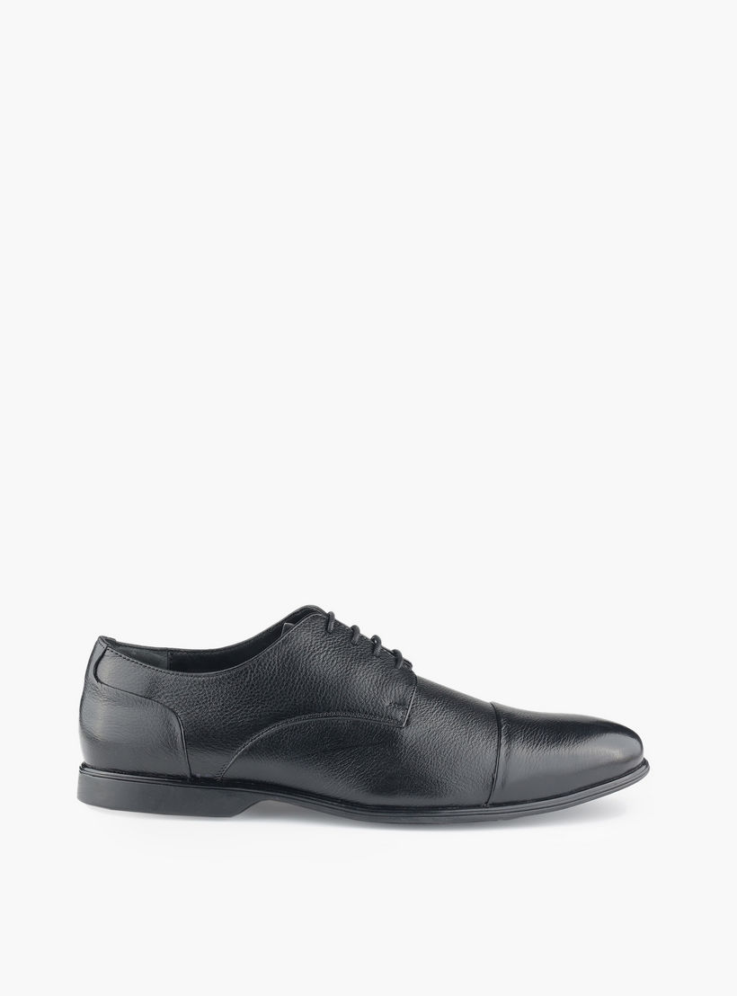 حذاء ديربي جلد طبيعي برباط للرجال من لو كونفور-men-shoes-formalshoes-image-3