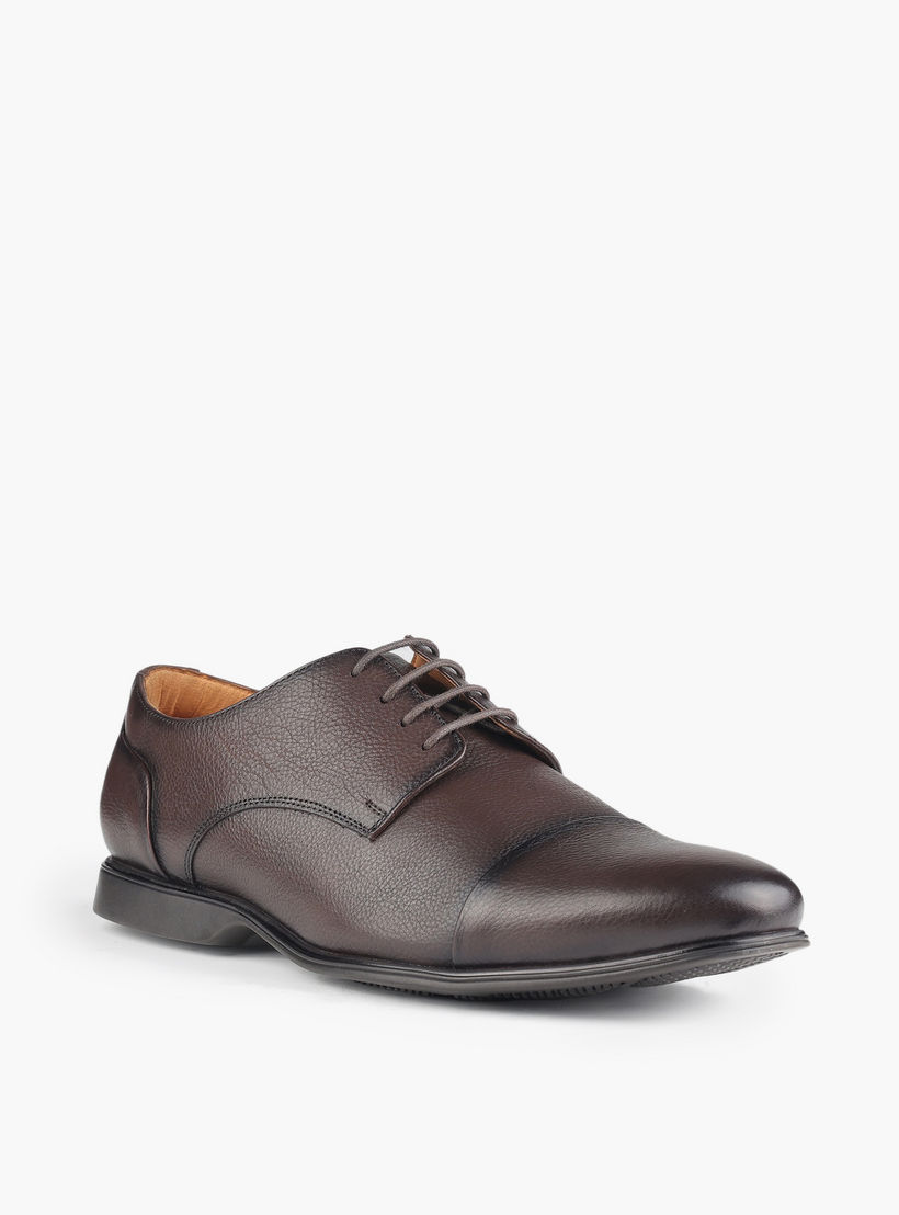حذاء ديربي جلد طبيعي برباط للرجال من لو كونفور-men-shoes-formalshoes-image-2