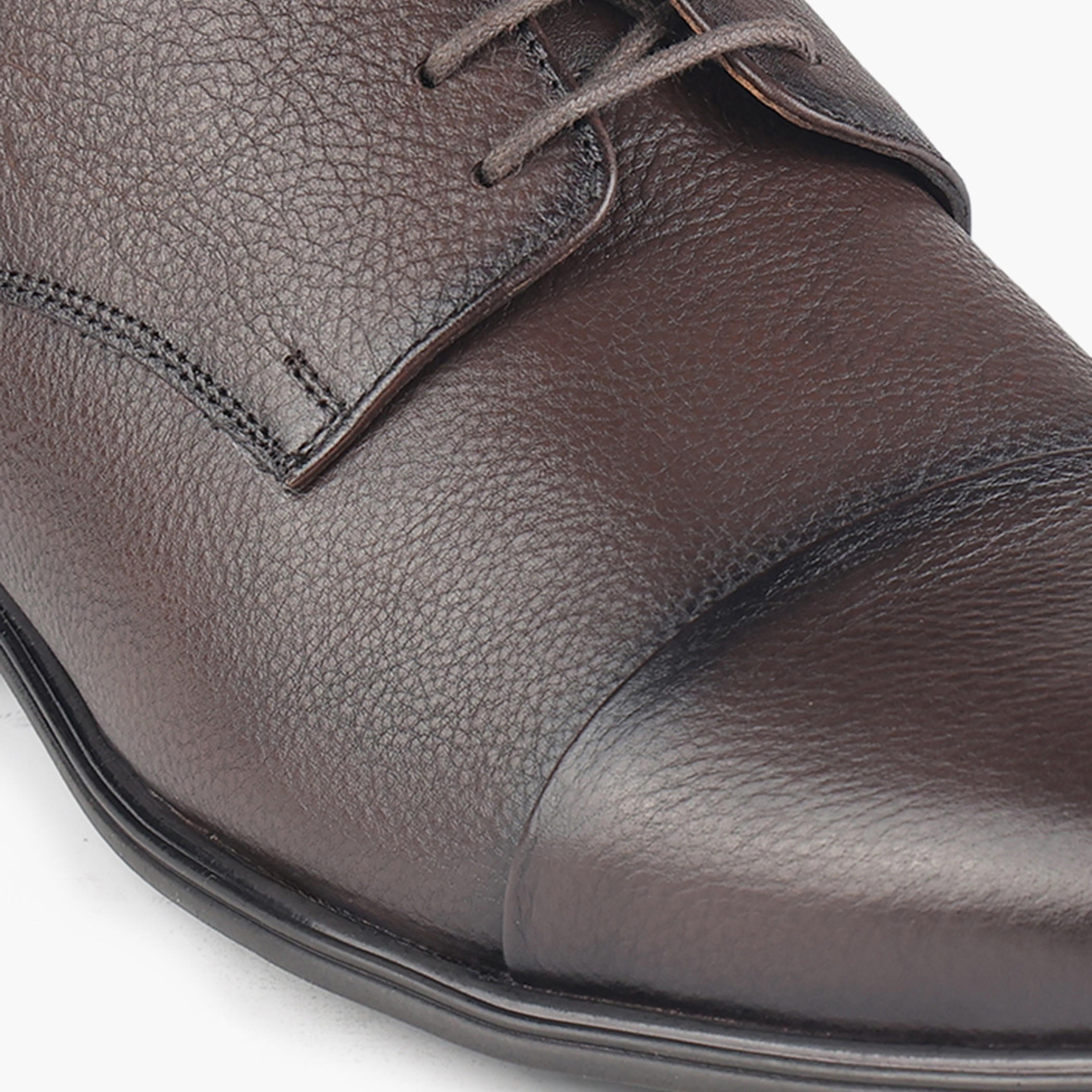 حذاء ديربي جلد طبيعي برباط للرجال من لو كونفور-men-shoes-formalshoes-image-4