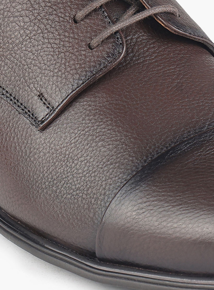 حذاء ديربي جلد طبيعي برباط للرجال من لو كونفور-men-shoes-formalshoes-image-4
