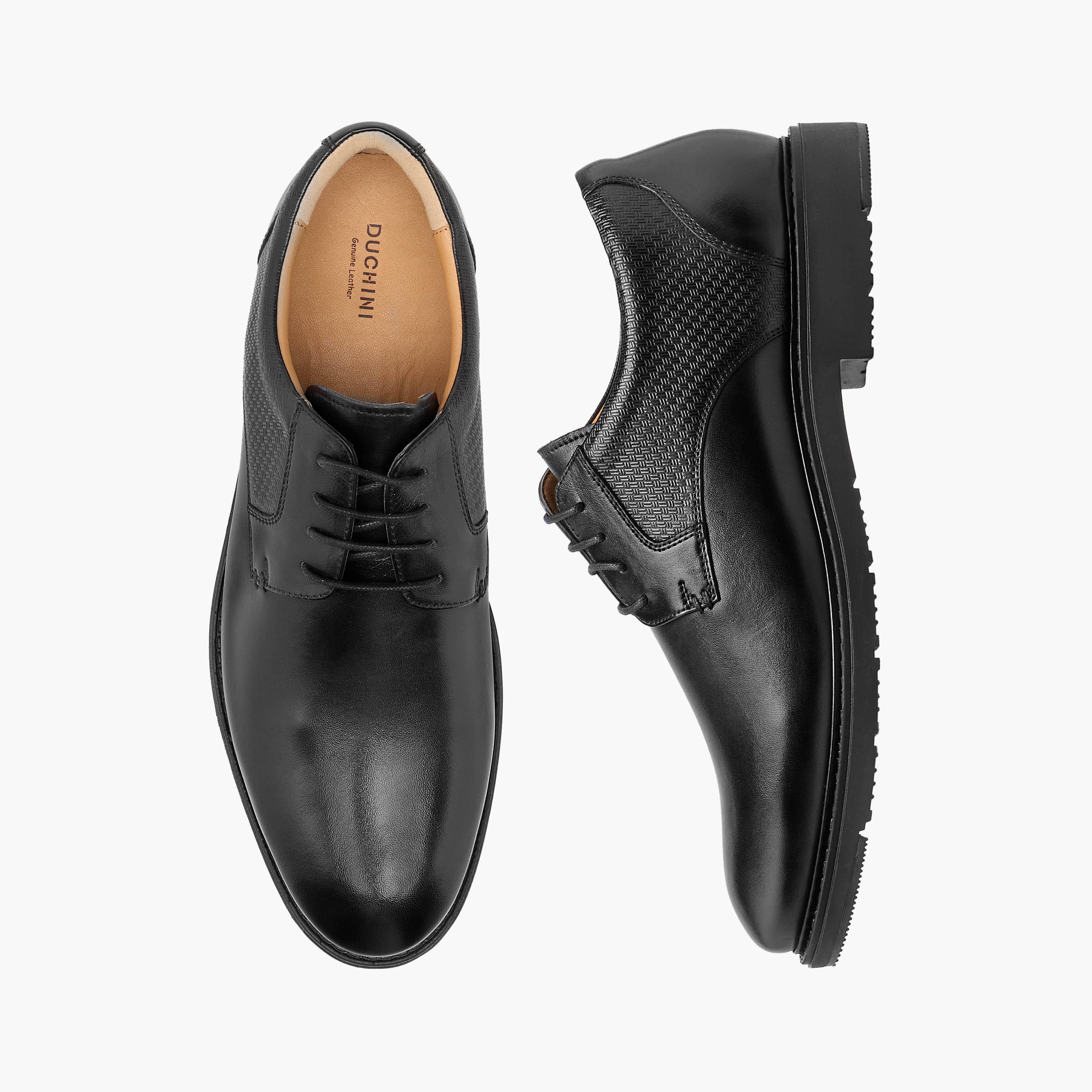 Duchini Men Genuine Leather Lace-Up Derby Shoes-men-shoes-formalshoes-image-1