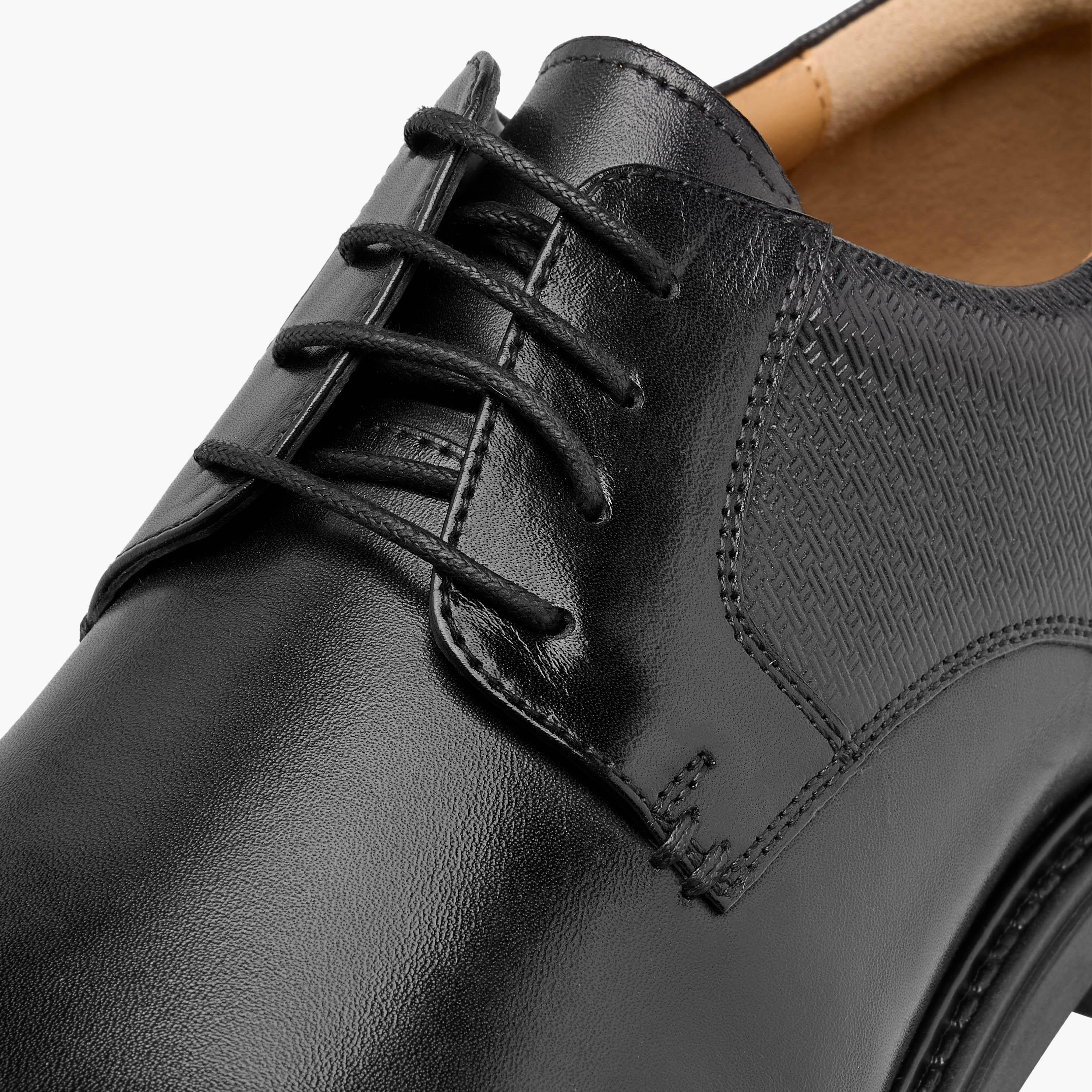 Duchini Men Genuine Leather Lace-Up Derby Shoes-men-shoes-formalshoes-image-4