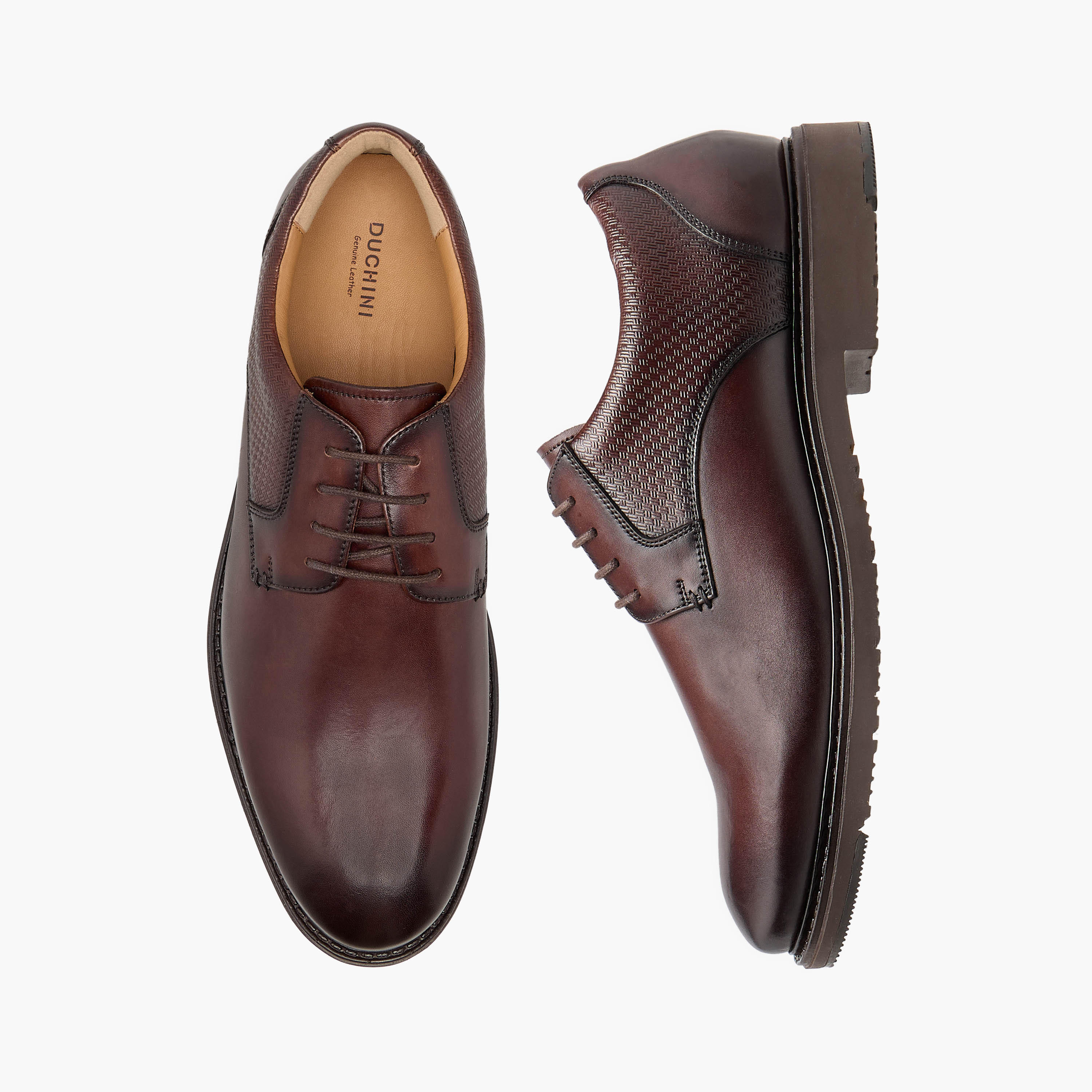 Duchini Men Genuine Leather Lace-Up Derby Shoes-men-shoes-formalshoes-image-1