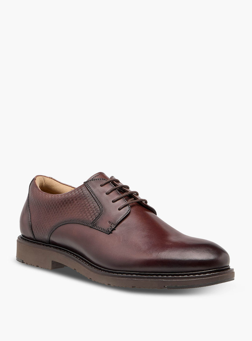 Duchini Men Genuine Leather Lace-Up Derby Shoes-men-shoes-formalshoes-image-2