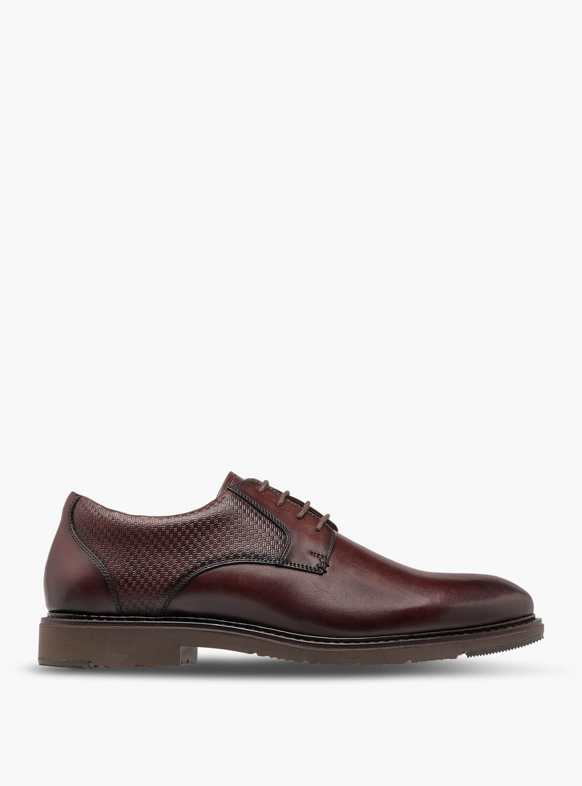 Duchini Men Genuine Leather Lace-Up Derby Shoes-men-shoes-formalshoes-image-3