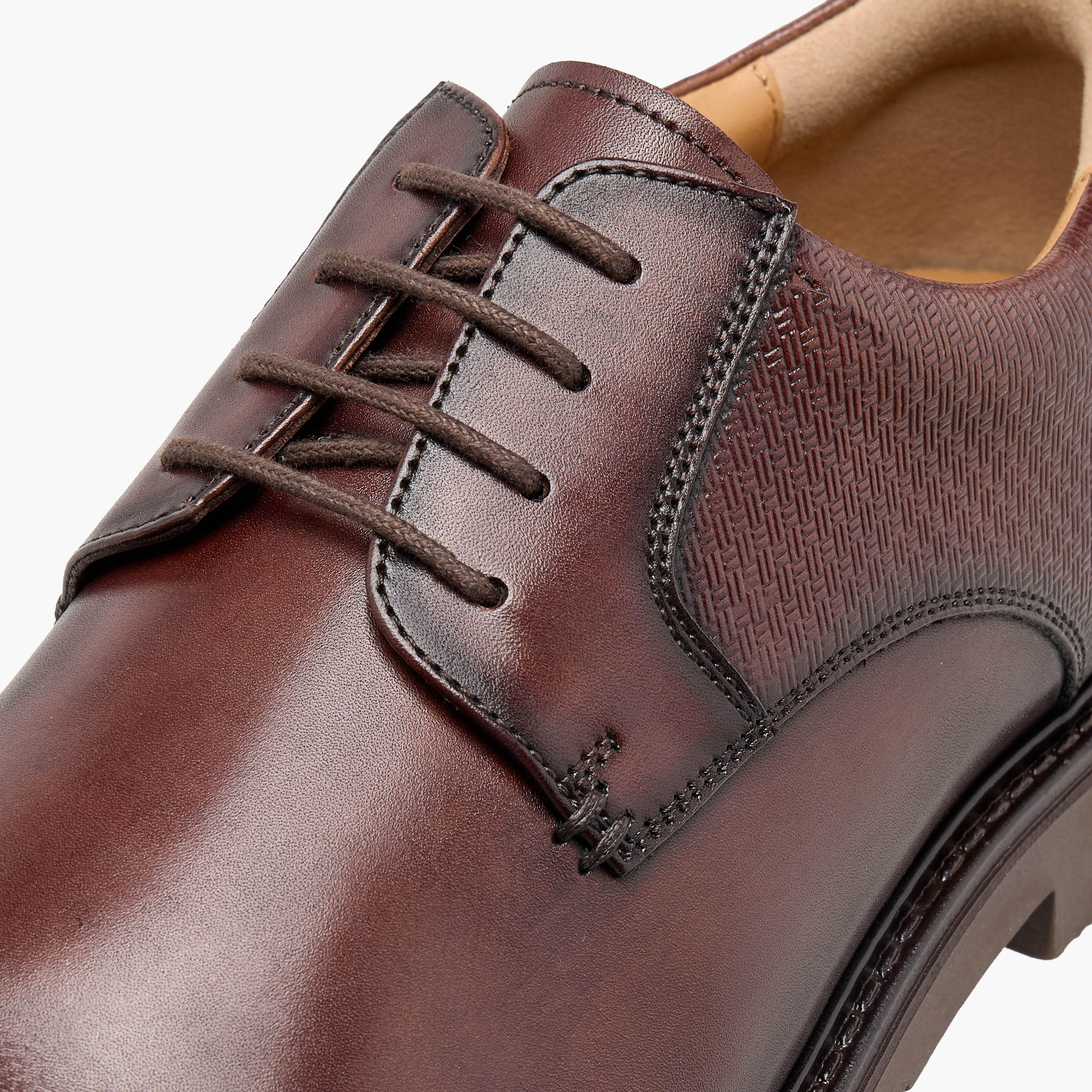 Duchini Men Genuine Leather Lace-Up Derby Shoes-men-shoes-formalshoes-image-4