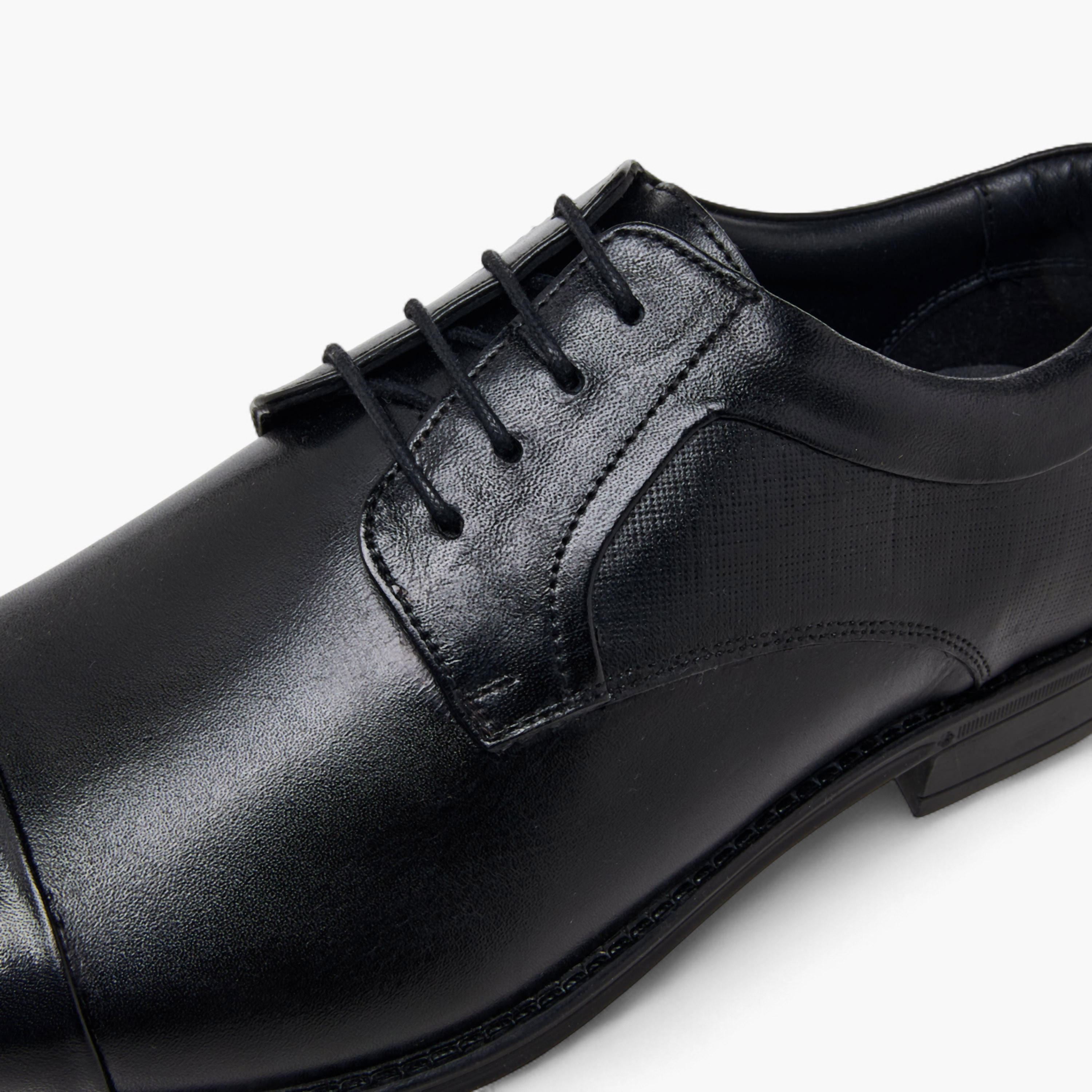 Duchini Men Genuine Leather Lace-Up Derby Shoes-men-shoes-formalshoes-image-4