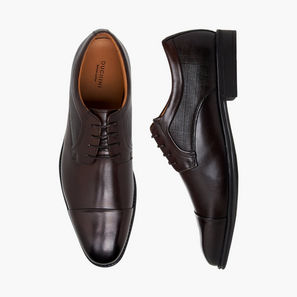 Duchini Men Genuine Leather Lace-Up Derby Shoes-men-shoes-image-1