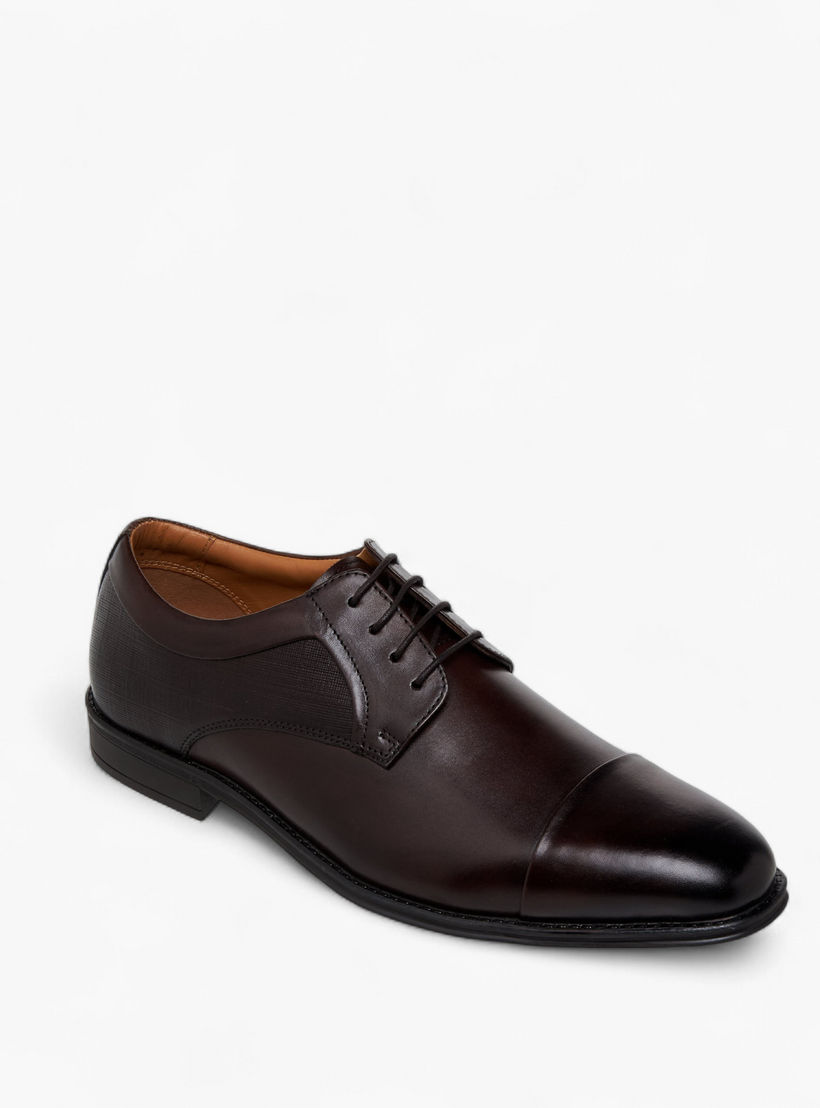Duchini Men Genuine Leather Lace-Up Derby Shoes-men-shoes-formalshoes-image-2