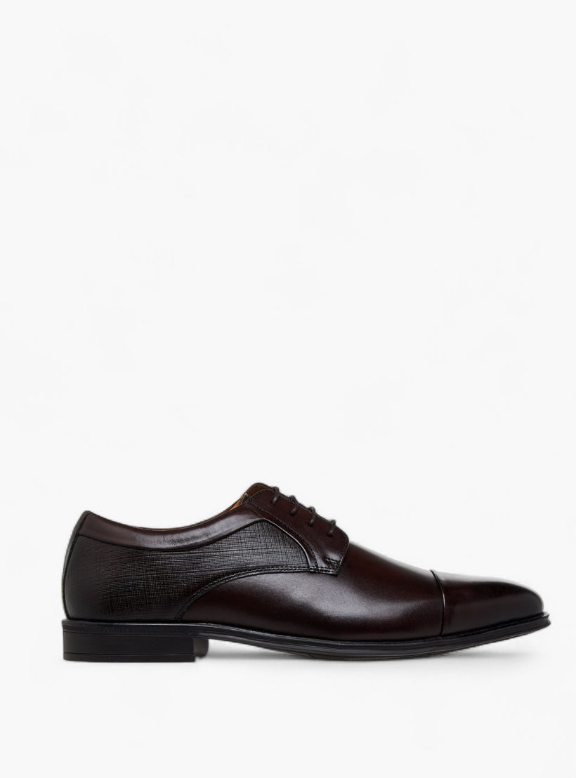 Duchini Men Genuine Leather Lace-Up Derby Shoes-men-shoes-formalshoes-image-3