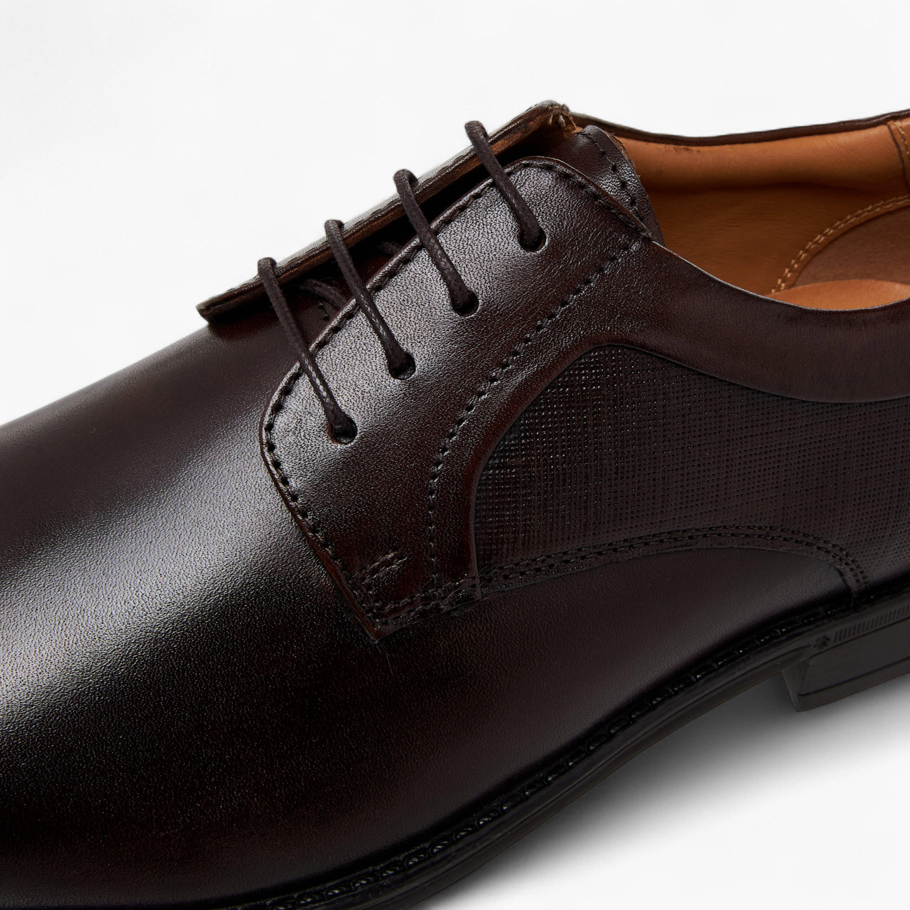 Duchini Men Genuine Leather Lace-Up Derby Shoes-men-shoes-formalshoes-image-4