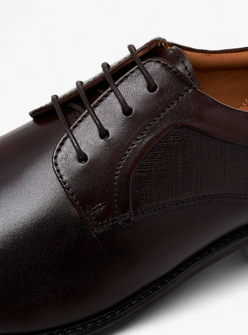 Duchini Men Genuine Leather Lace-Up Derby Shoes-men-shoes-formalshoes-image-4