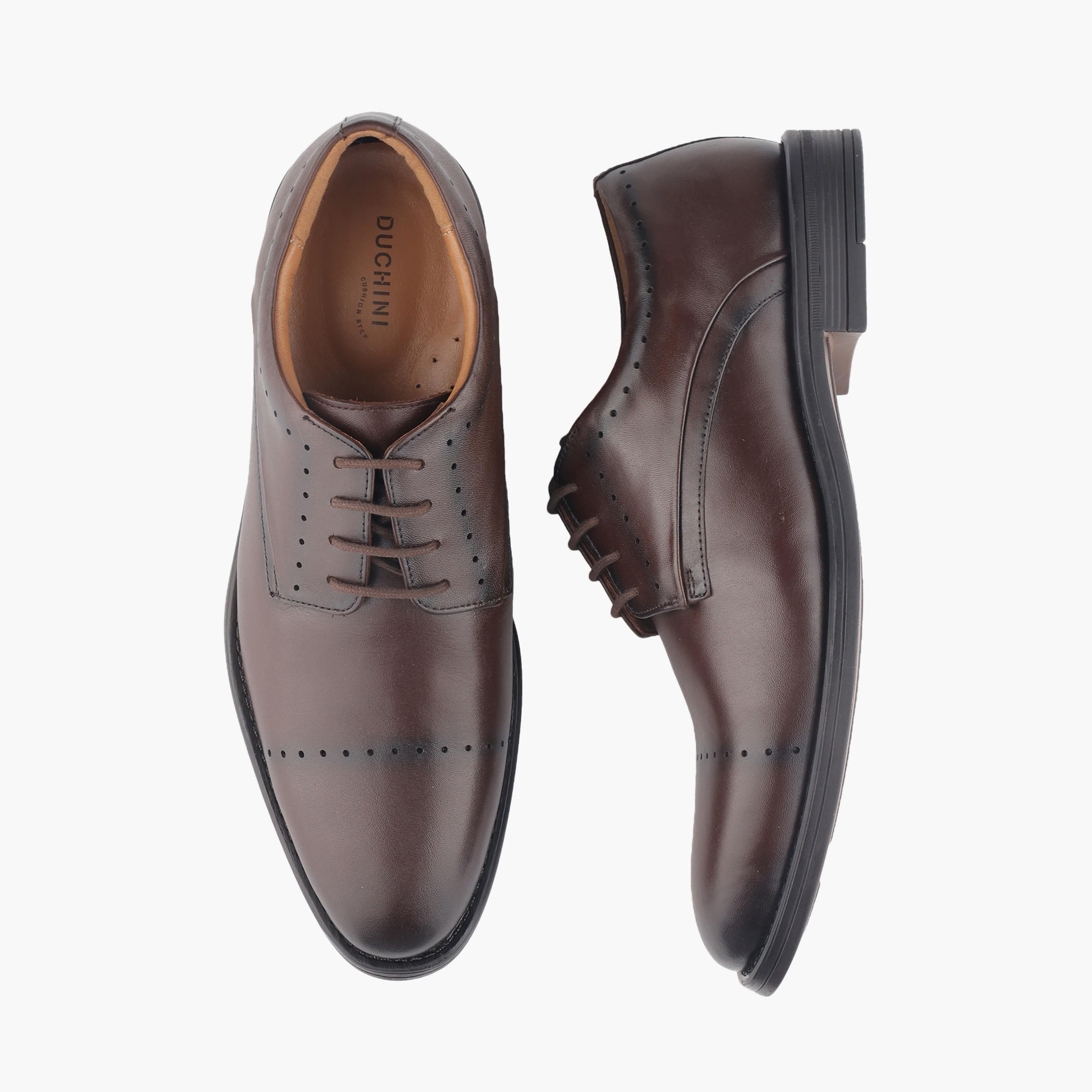 Duchini Men Genuine Leather Lace-Up Derby Shoes-men-shoes-formalshoes-image-1