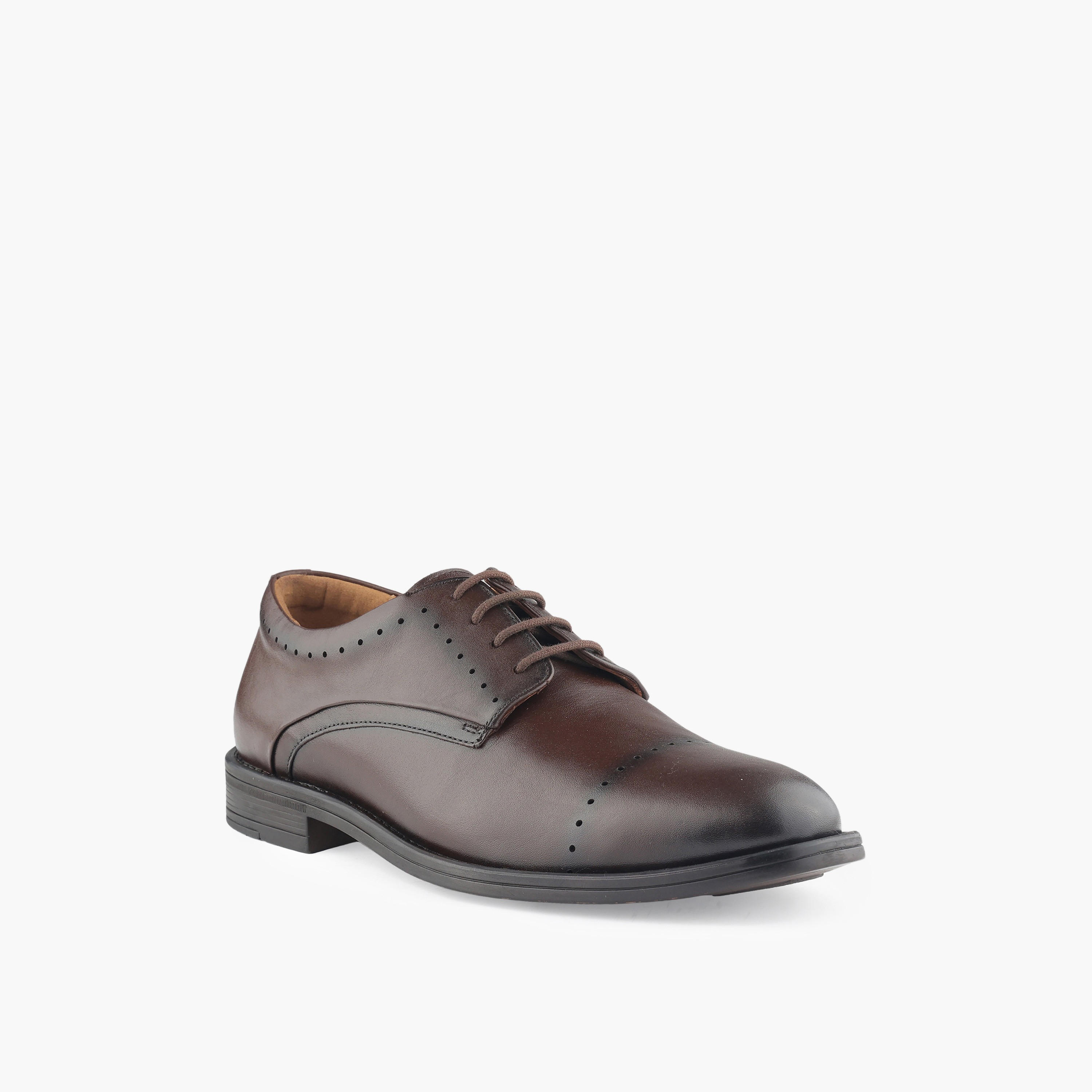 Duchini Men Genuine Leather Lace-Up Derby Shoes-men-shoes-formalshoes-image-2