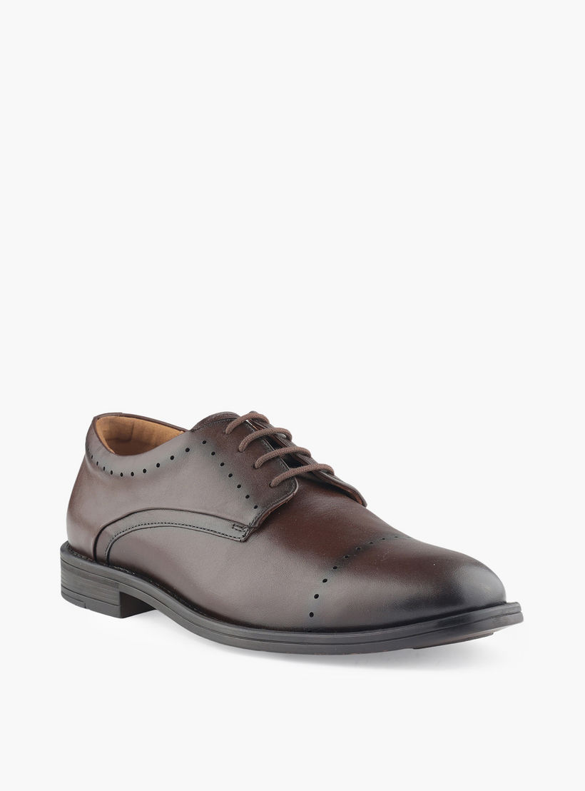 Duchini Men Genuine Leather Lace-Up Derby Shoes-men-shoes-formalshoes-image-2