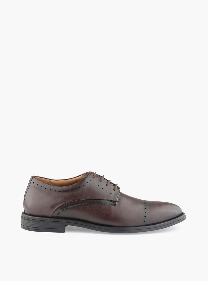 Duchini Men Genuine Leather Lace-Up Derby Shoes-men-shoes-formalshoes-image-3