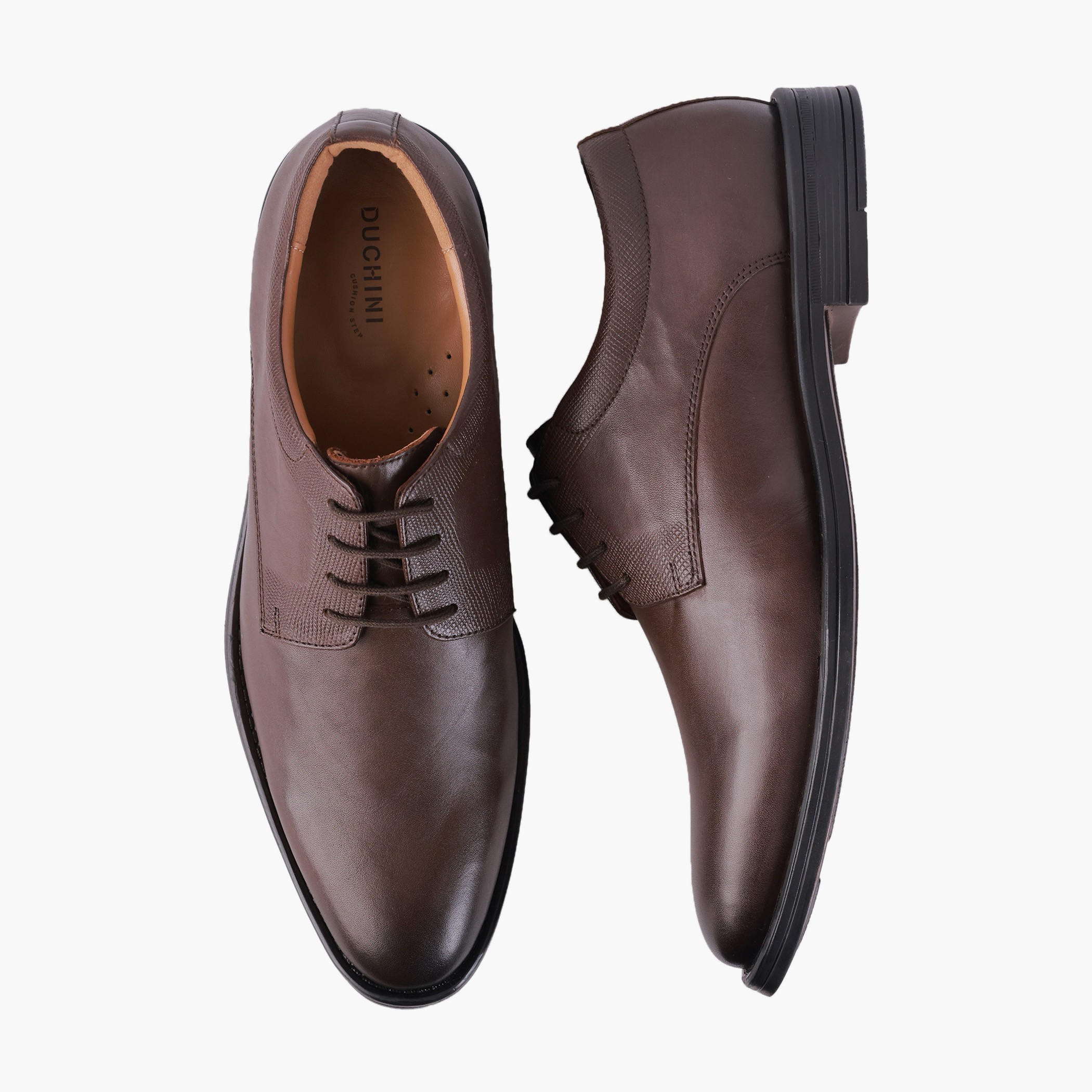 Duchini Men Genuine Leather Lace-Up Derby Shoes-men-shoes-formalshoes-image-1