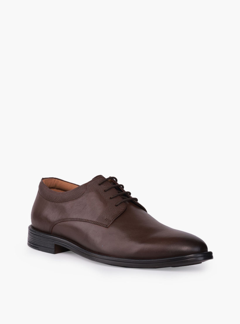 Duchini Men Genuine Leather Lace-Up Derby Shoes-men-shoes-formalshoes-image-2