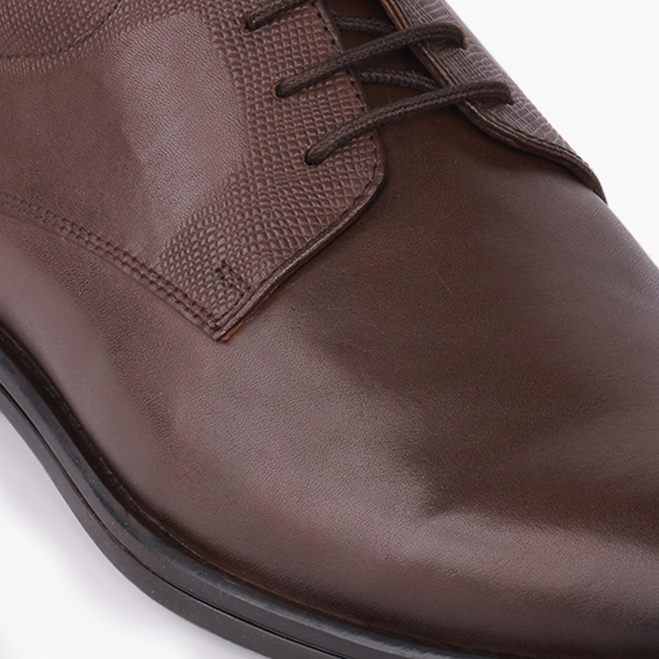 Duchini Men Genuine Leather Lace-Up Derby Shoes-men-shoes-formalshoes-image-4