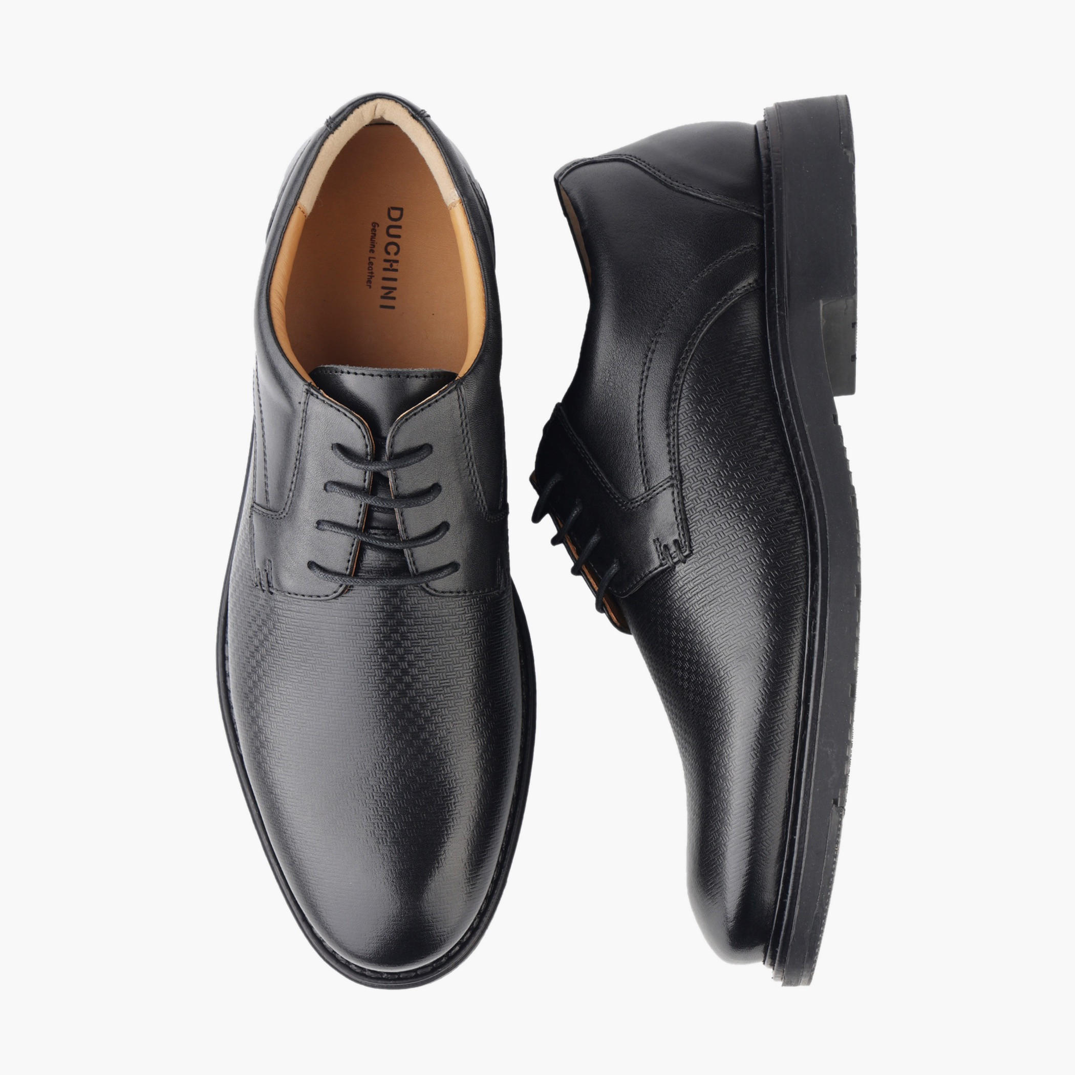 Duchini Men Genuine Leather Lace-Up Derby Shoes-men-shoes-formalshoes-image-1
