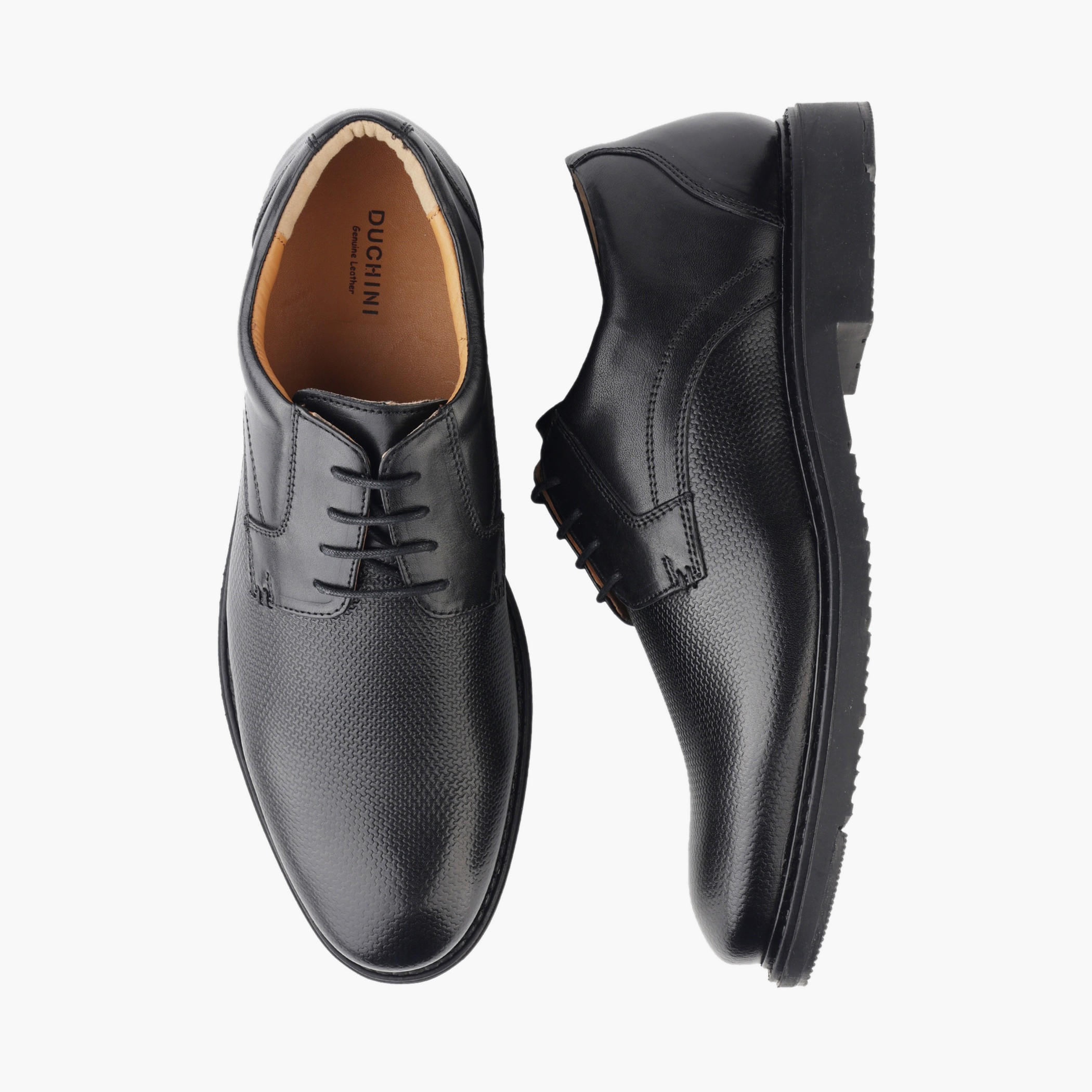 Duchini Men Genuine Leather Lace-Up Derby Shoes-men-shoes-formalshoes-image-1