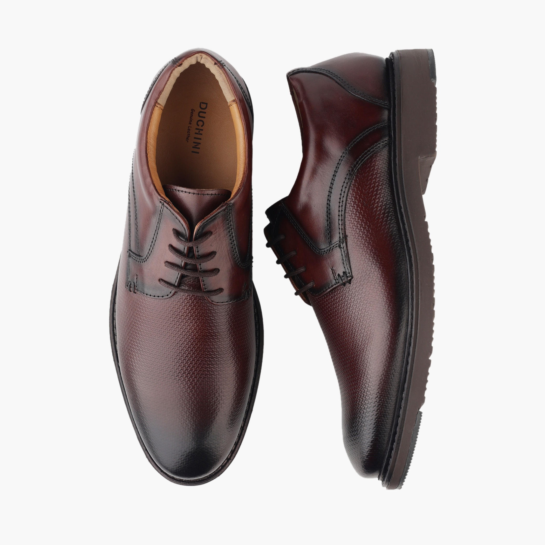 Duchini Men Genuine Leather Lace-Up Derby Shoes-men-shoes-formalshoes-image-1