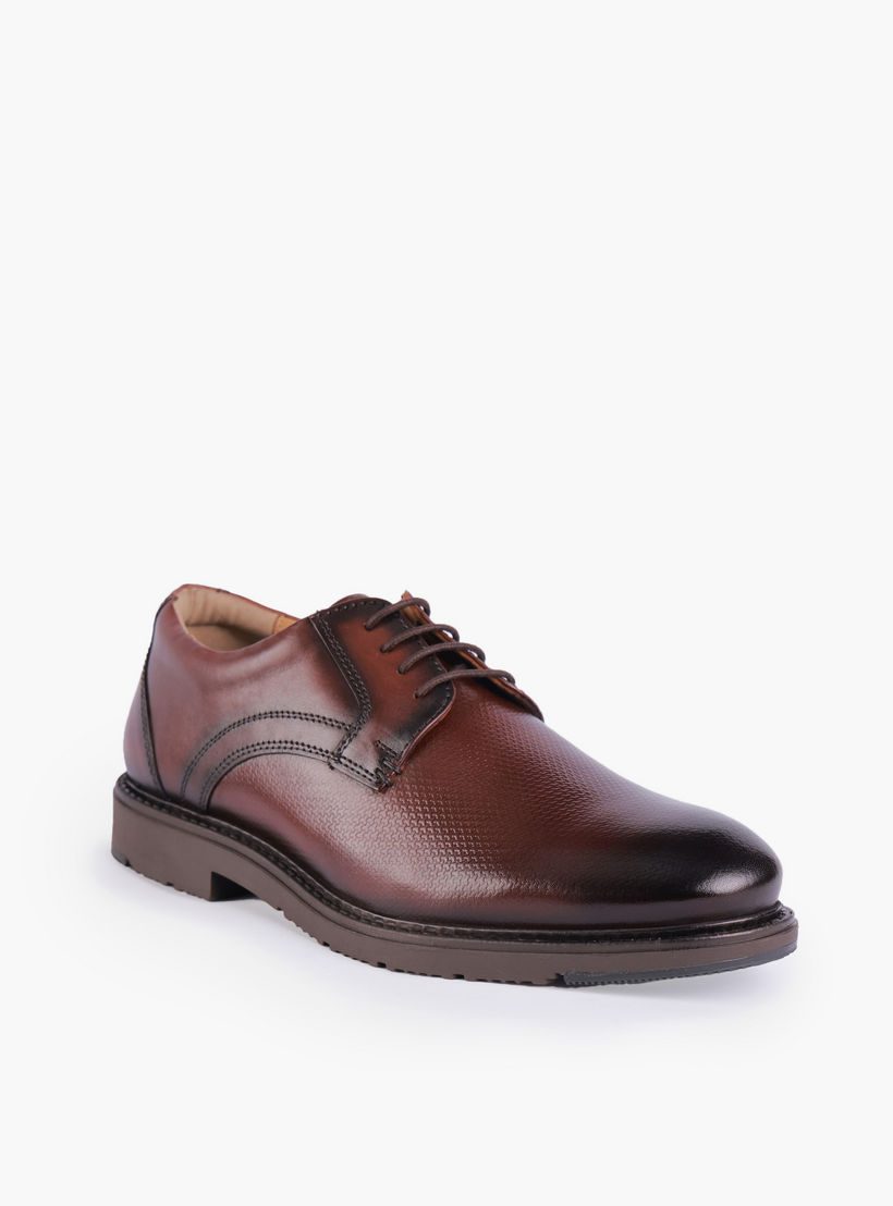 Duchini Men Genuine Leather Lace-Up Derby Shoes-men-shoes-formalshoes-image-2