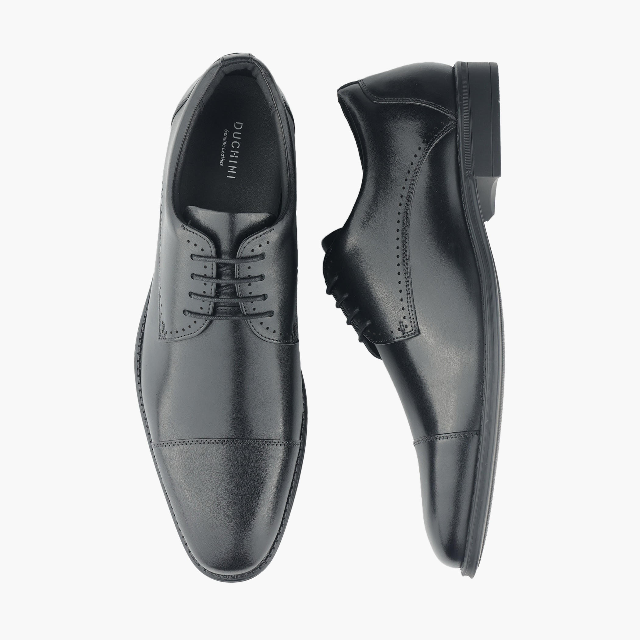 Duchini Men Genuine Leather Lace-Up Derby Shoes-men-shoes-formalshoes-image-1